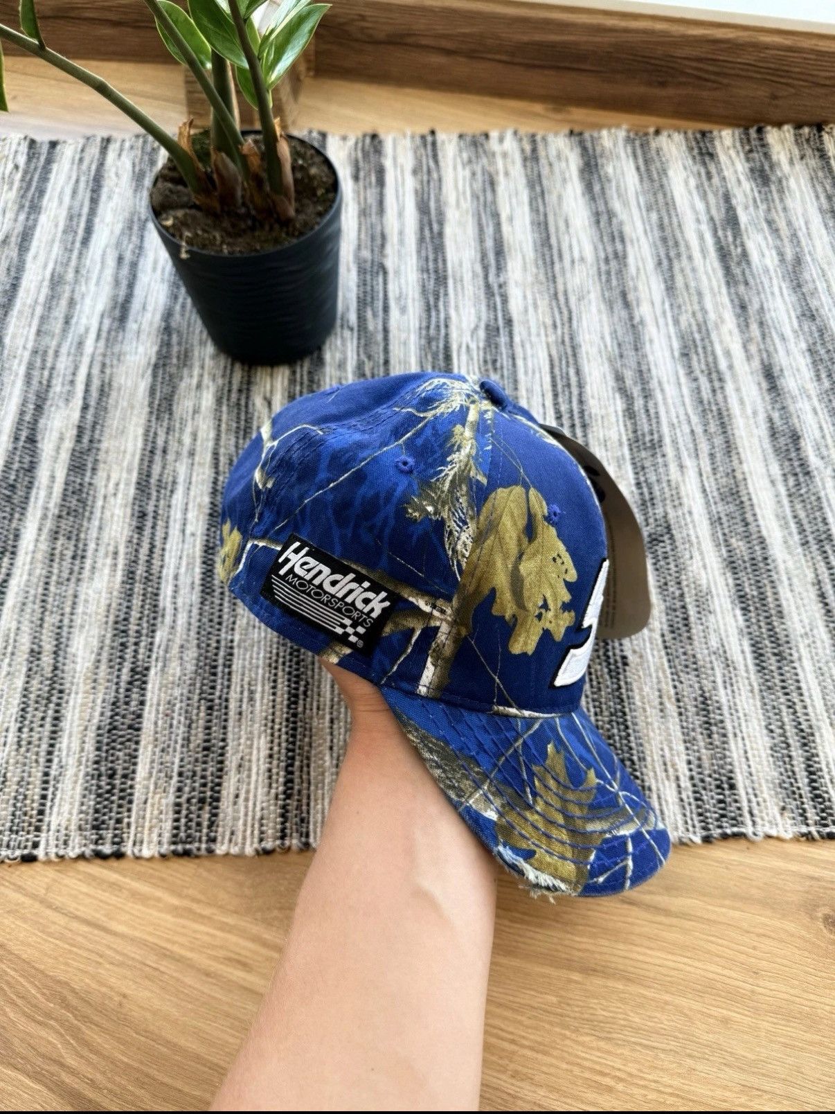 NASCAR NEW REAL TREE NASCAR RACING CAP SNAPBACK HAT BLUE Size ONE SIZE - 2 Thumbnail
