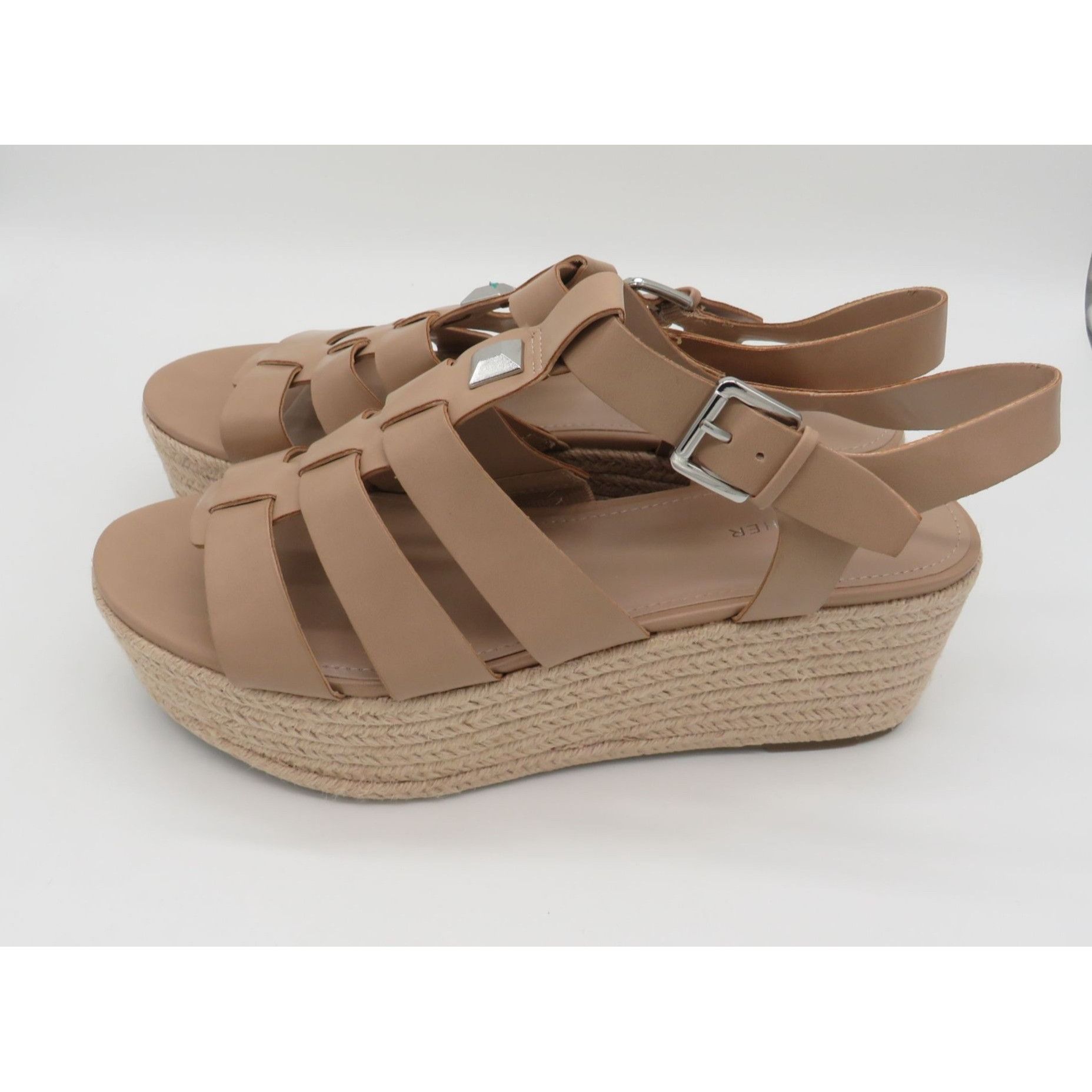 Marc Fisher Marc Fisher Women's Tan Strappy Espadrille Platform Sandals Size US 11 / IT 41 - 3 Thumbnail
