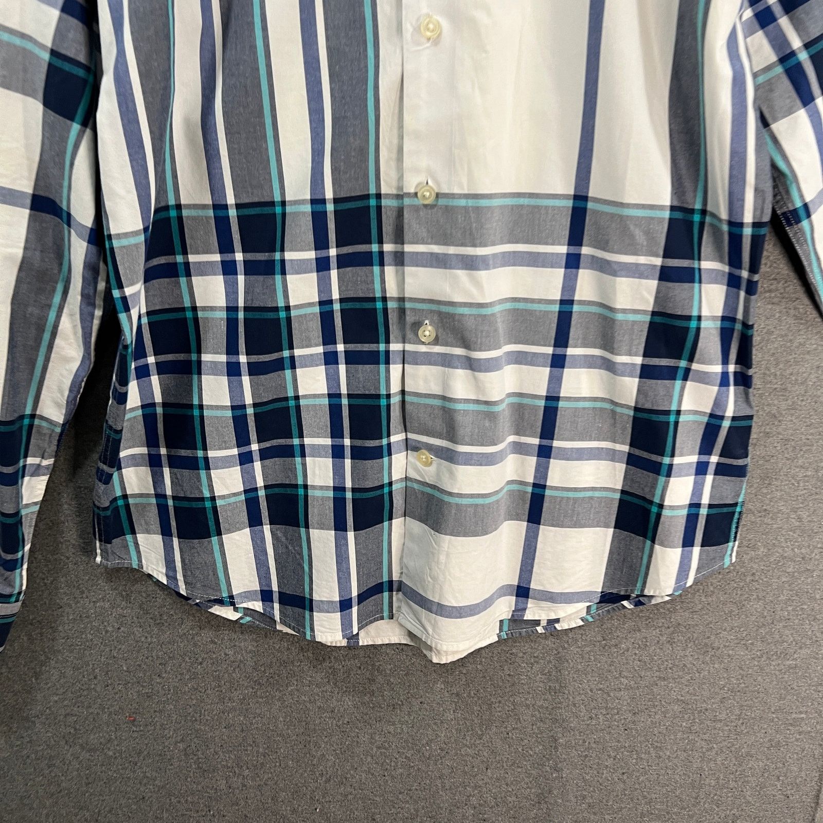 Express Express Men's Long-sleeve Button-up Shirt Blue Size Medium Size US M / EU 48-50 / 2 - 4 Thumbnail