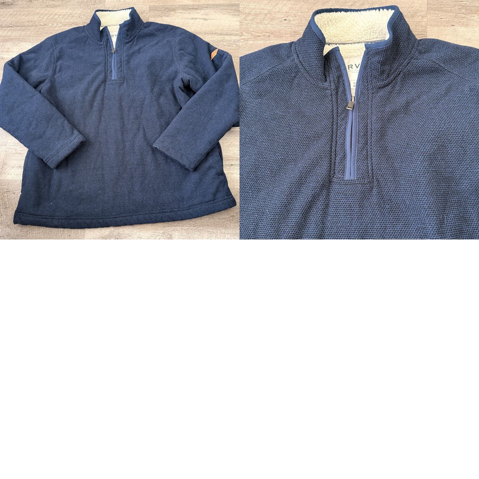 Orvis Orvis 1/4 Zip Pullover Mens XL Blue Sherpa Pockets Thick Warm Knit Sweatshirt Size US XL / EU 56 / 4 - 8 Thumbnail