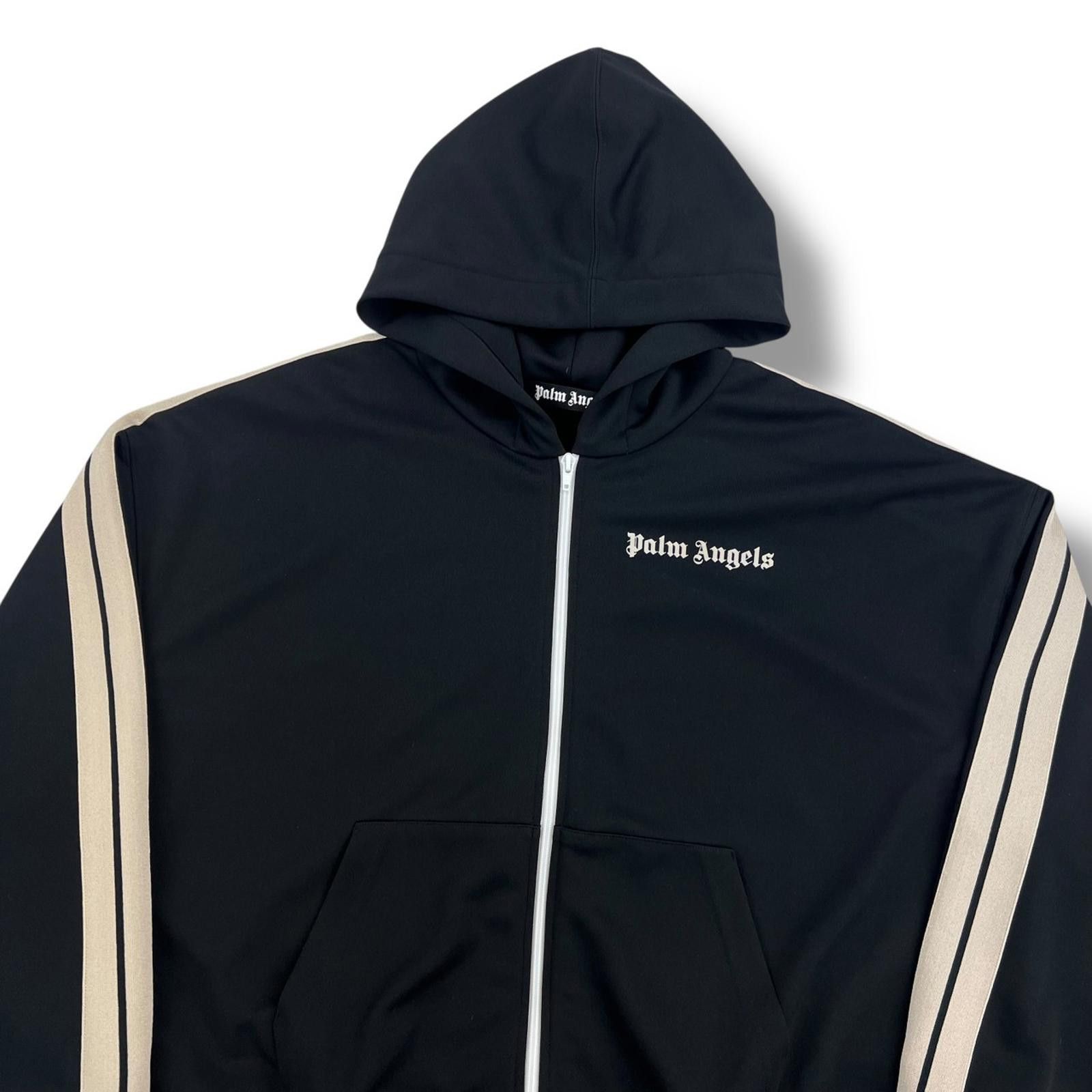 Palm Angels Palm Angels Black / Ivory Track Hoodie Size US S / EU 44-46 / 1 - 1 Thumbnail