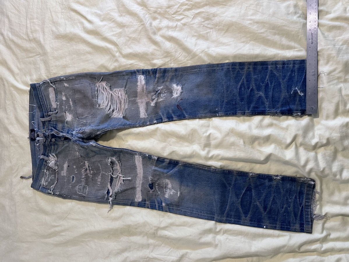 A.P.C. A.P.C. Distressed Denim Jeans – Heavy Fade – Tagged 3 Size US 29 - 4 Thumbnail