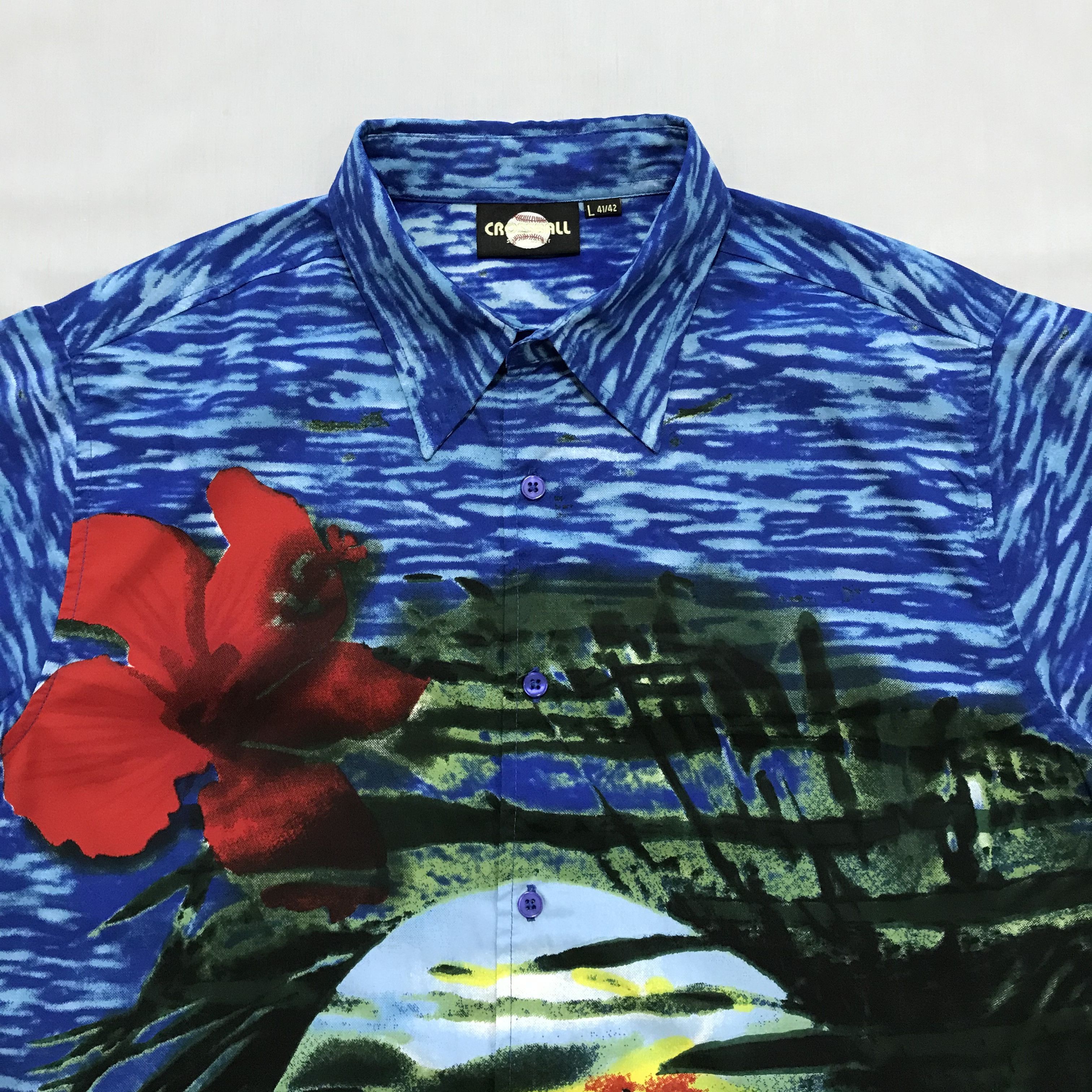 Vintage Vintage Hawaiian Shirt Crazy Allover Print Art Asap Size US L / EU 52-54 / 3 - 3 Thumbnail