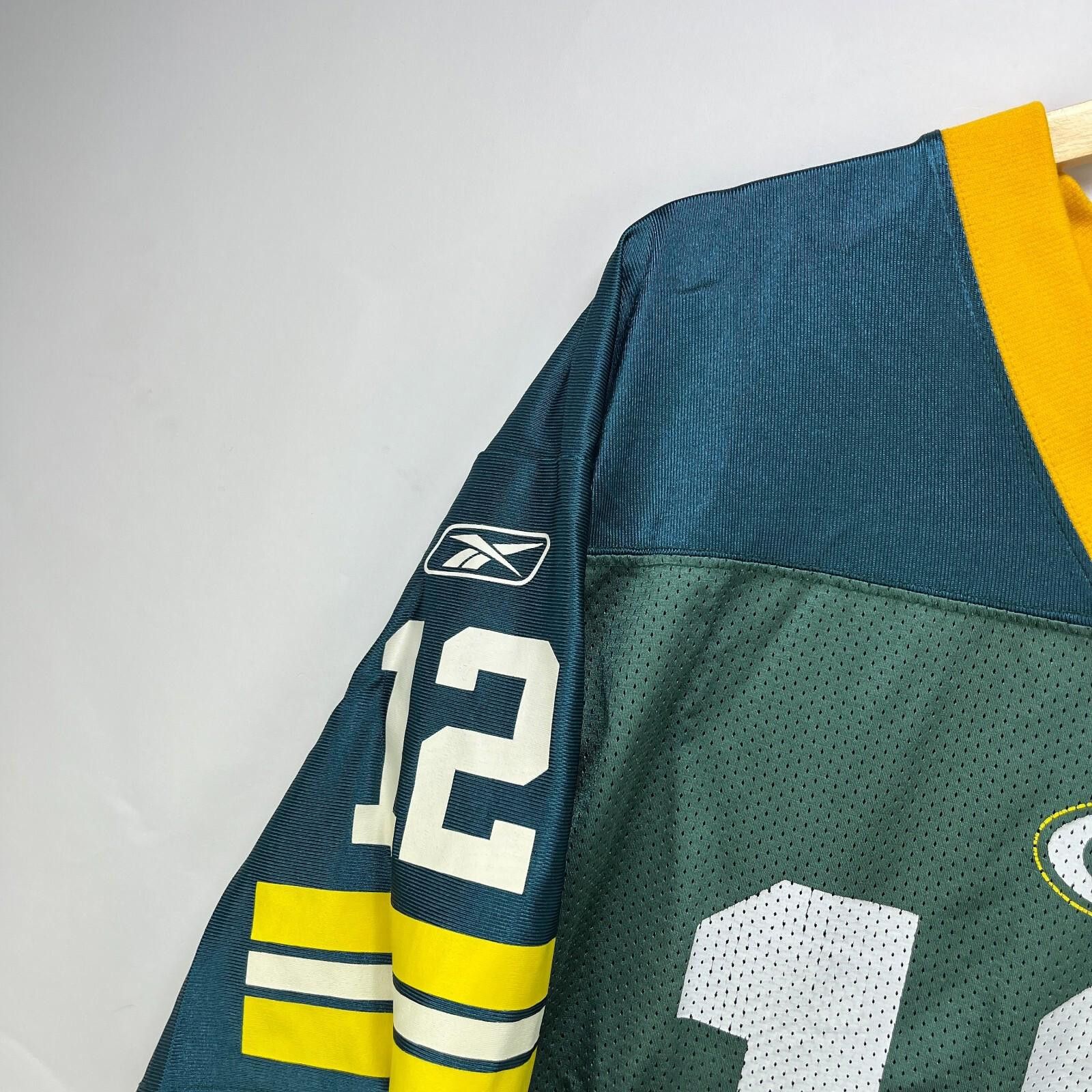 Reebok Vintage Green Bay Packers Jersey Aaron Rogers # 12 XL Size ONE SIZE - 3 Thumbnail