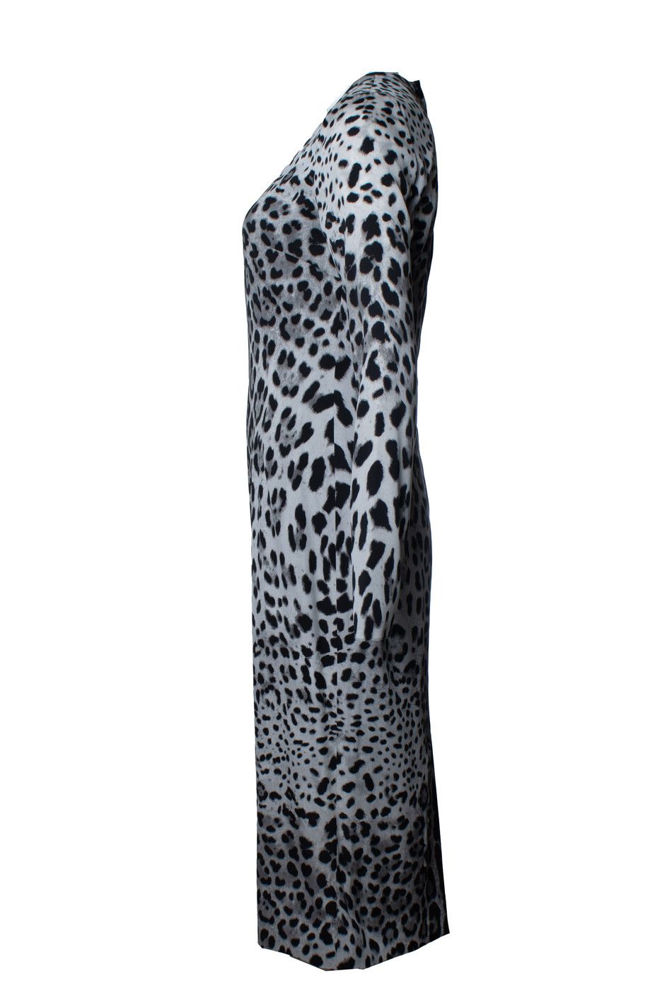 Dolce & Gabbana Dolce & Gabbana, grey leopard printed maxi dress Size S / US 4 / IT 40 - 4 Thumbnail