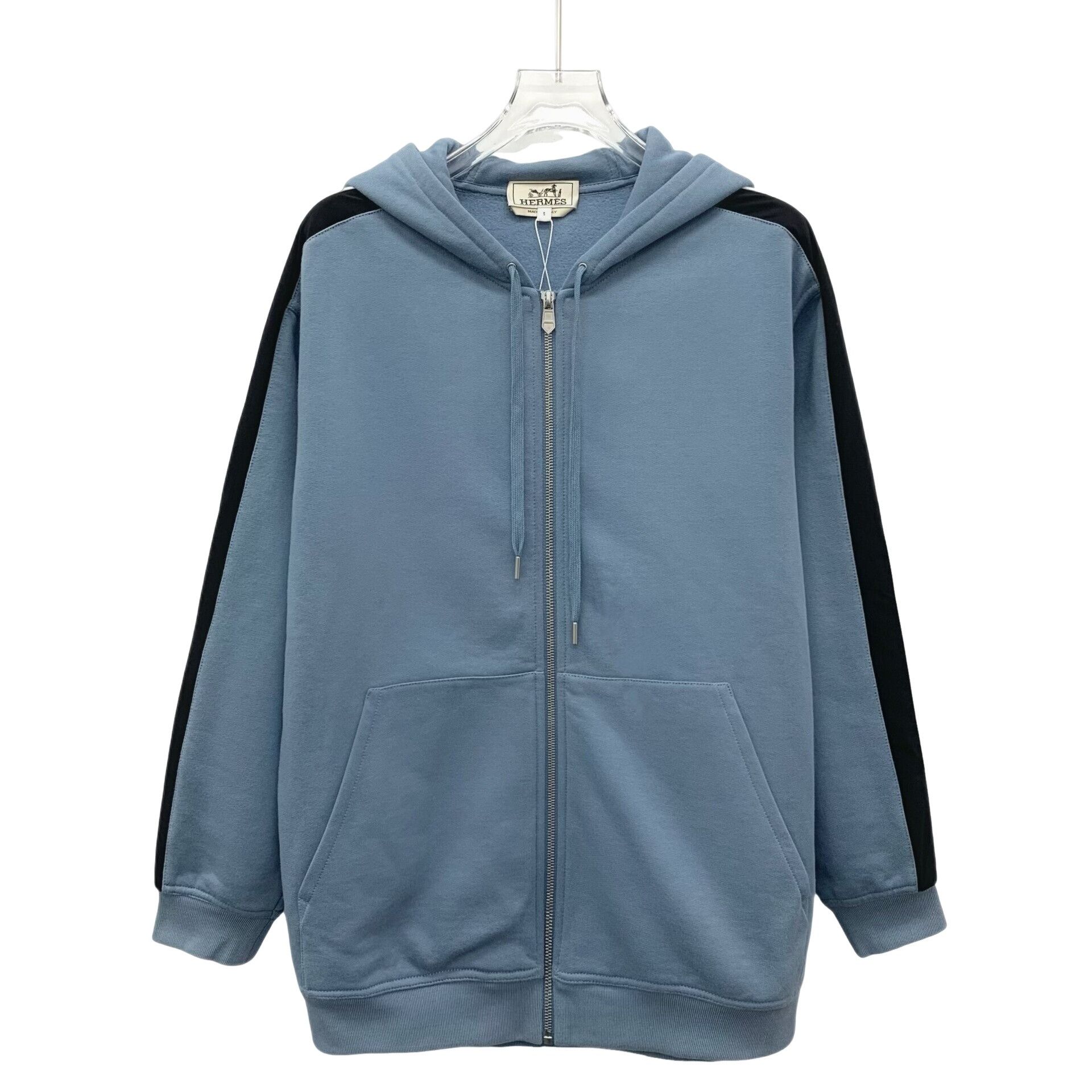 Hermes Hermes Contrast Side Stripe Zip Hoodie S Size US S / EU 44-46 / 1 - 1 Thumbnail
