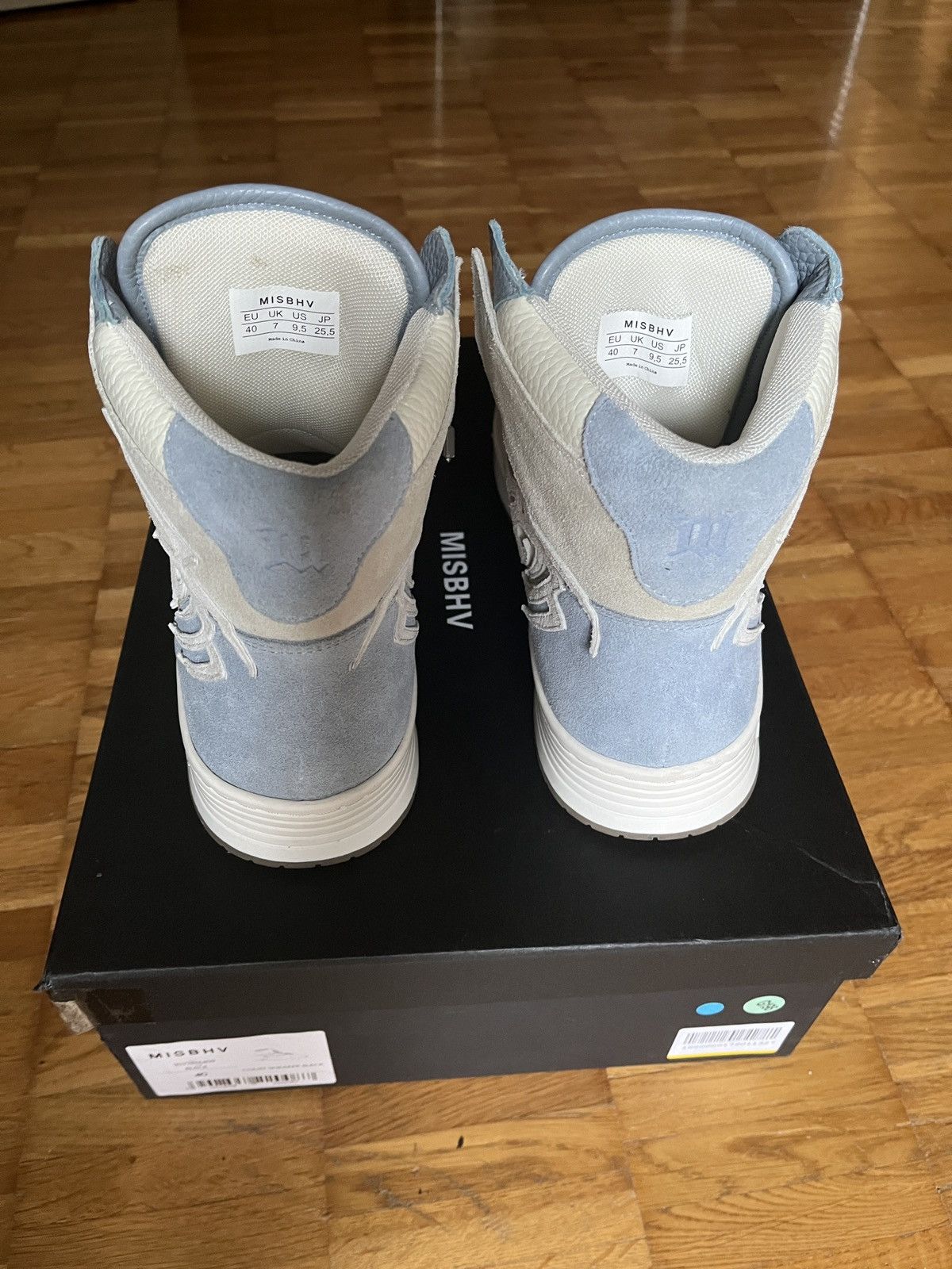 Misbhv Never-Worn MISBHV High Top, Blue White, Size EU 40, US 9.5 Size US 9.5 / IT 39.5 - 4 Thumbnail