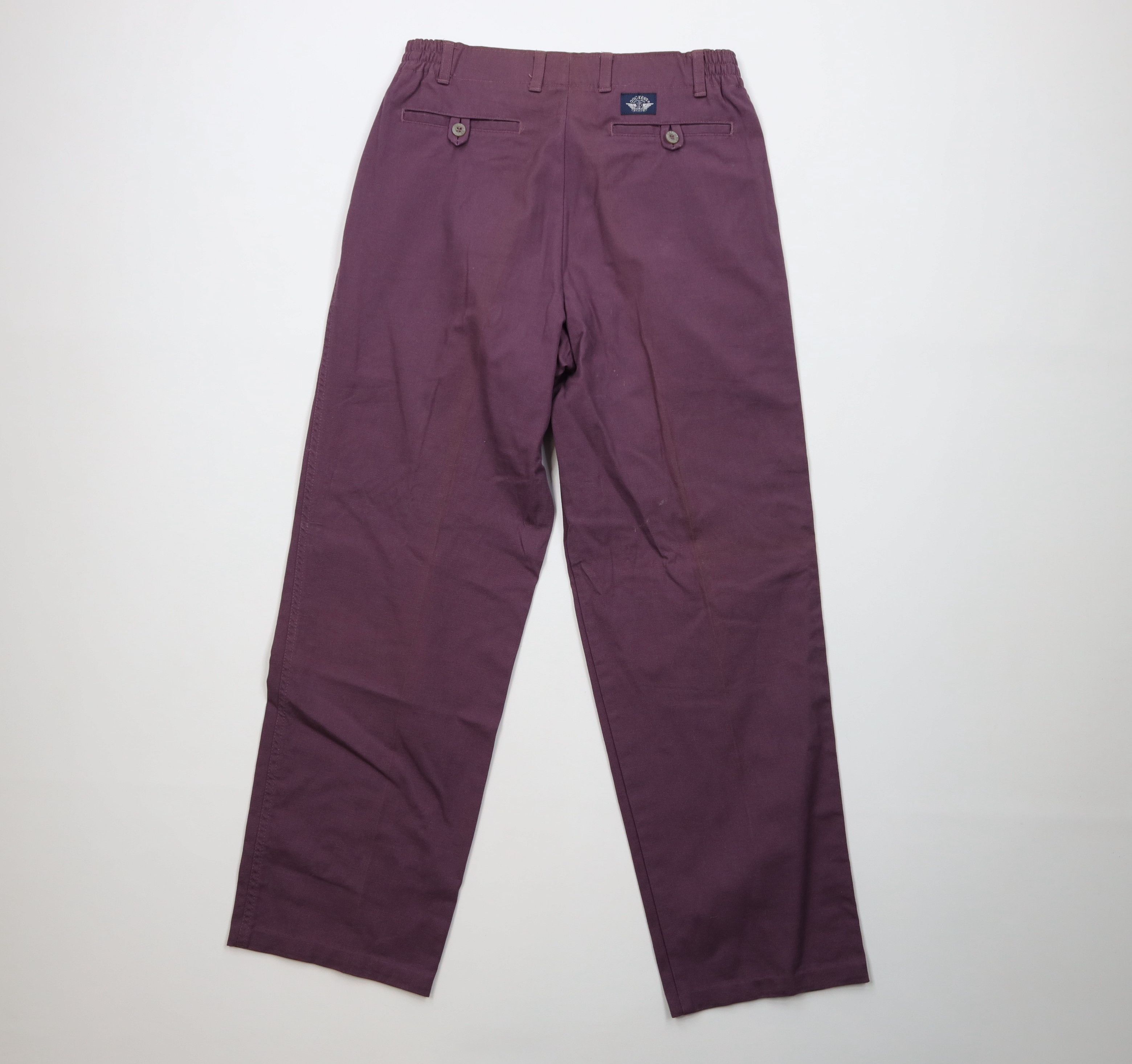 Vintage Vintage 90s Streetwear Straight Leg Chino Pants Purple Size US 30 / EU 46 - 9 Thumbnail