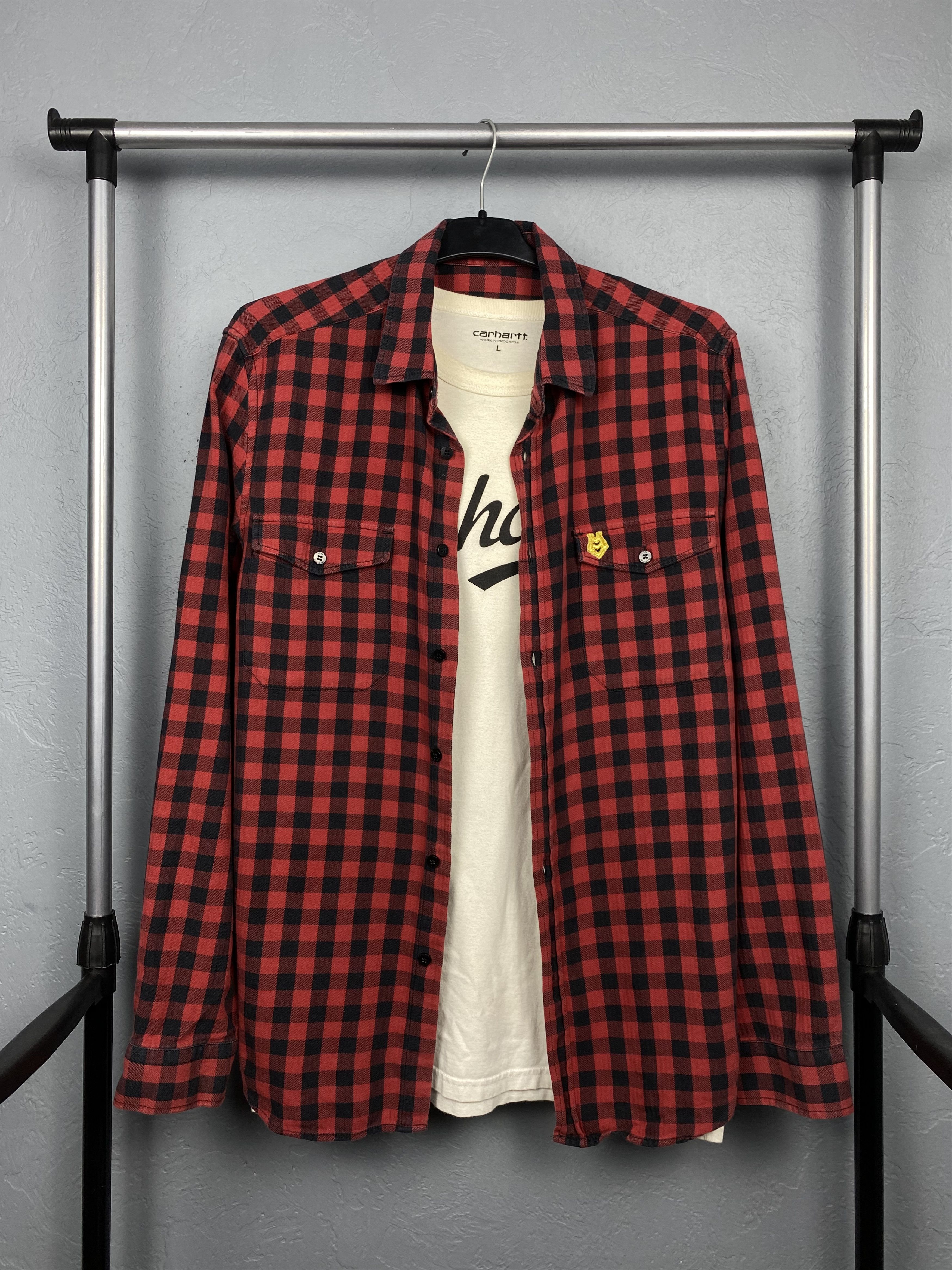 Flannel Love Moschino Vintage Mens Flannel Shirt Y2K Size US M / EU 48-50 / 2 - 1 Thumbnail