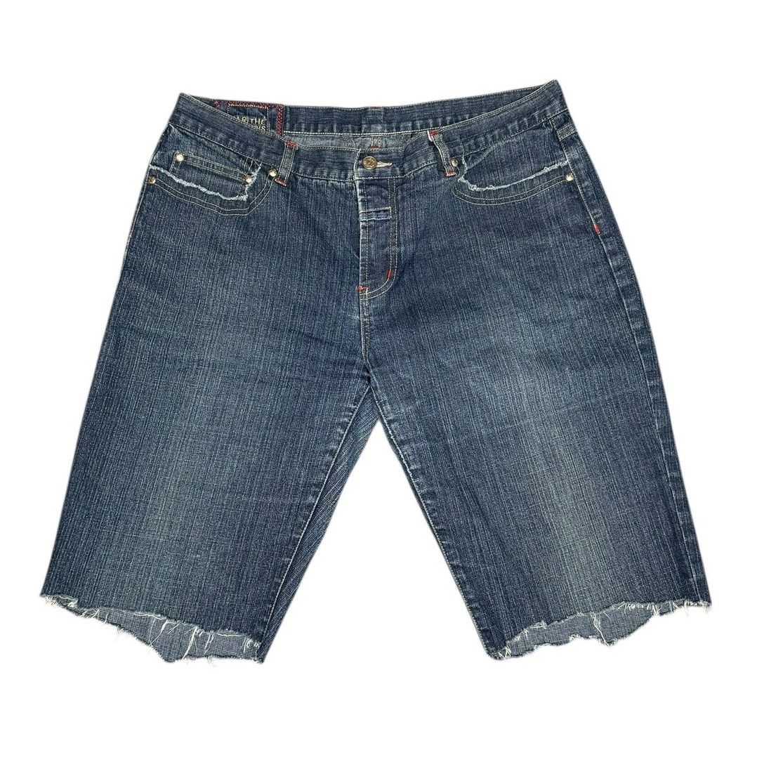 Marithe + Francois Girbaud × Vintage Vintage Marithe Francois Girbaud Distressed Jean Shorts Size US 34 / EU 50 - 1 Thumbnail