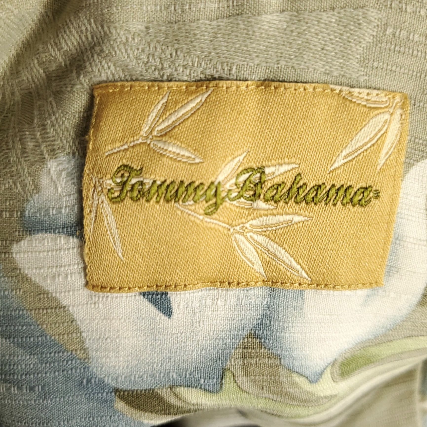 Tommy Bahama VINTAGE Tommy Bahama Shirt Mens Large Green Silk Hawaiian Button Up Casual Festive Size US L / EU 52-54 / 3 - 7 Thumbnail