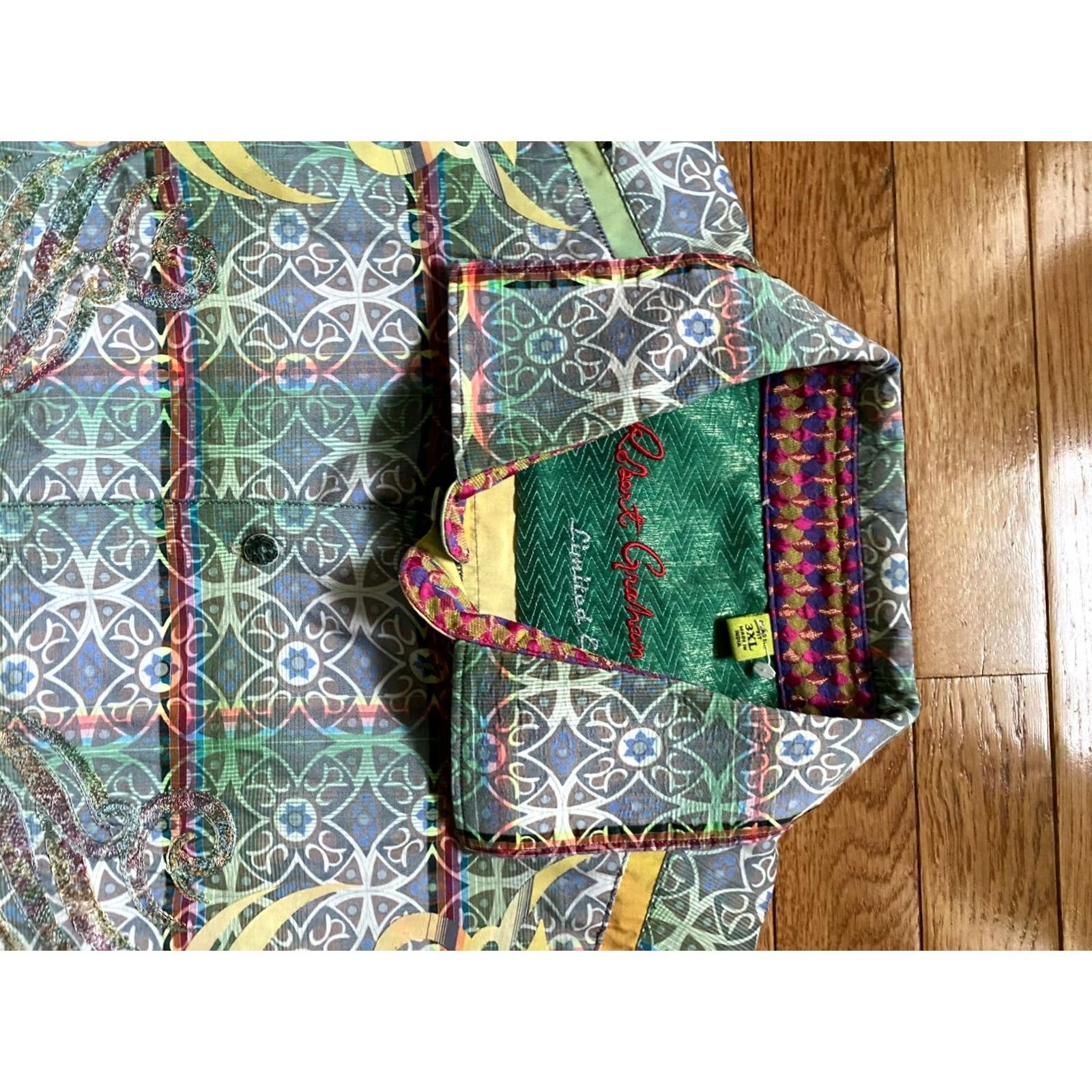 Robert Graham Robert Graham Multicolor 201/532 Limited Edition Button-Down Shirt Mens 3XL Colorful Geometric Embroidered Casual Button-Up Size US XXL / EU 58 / 5 - 3 Thumbnail