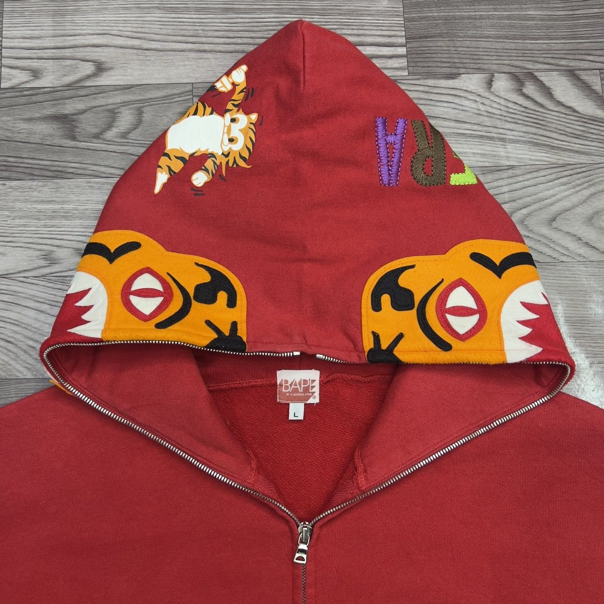 Bape Bape Tiger FUNTHERA MILITIA Full Zip Hoodie Size US L / EU 52-54 / 3 - 5 Thumbnail