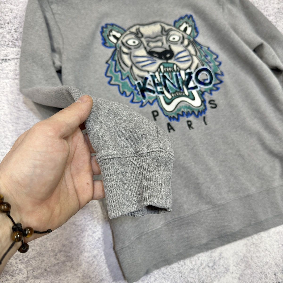 Kenzo Kenzo Mens Cotton Sweatshirt Embroidered Logo L size Size US L / EU 52-54 / 3 - 3 Thumbnail