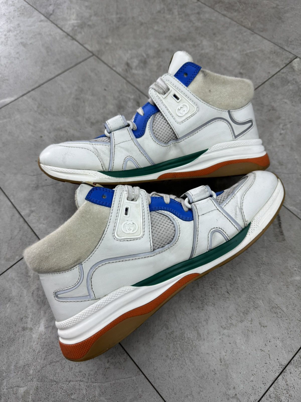 Gucci Gucci Ultraspace Mid White Multi Sneaker Size US 10 / EU 43 - 2 Thumbnail