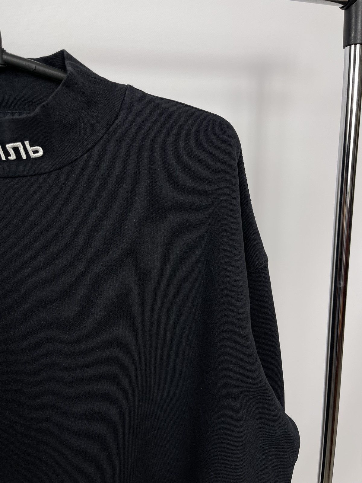 Heron Preston Heron Preston Long Sleeve Heavy Weight Mock Turtle M Black Size US M / EU 48-50 / 2 - 2 Thumbnail