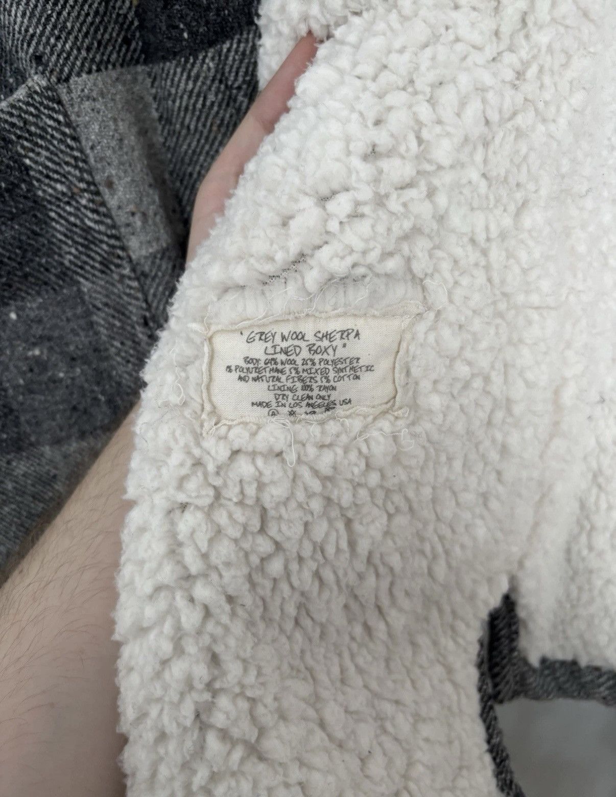 Greg Lauren Greg Lauren Wool Sherpa Lined Boxy Size US XL / EU 56 / 4 - 4 Thumbnail