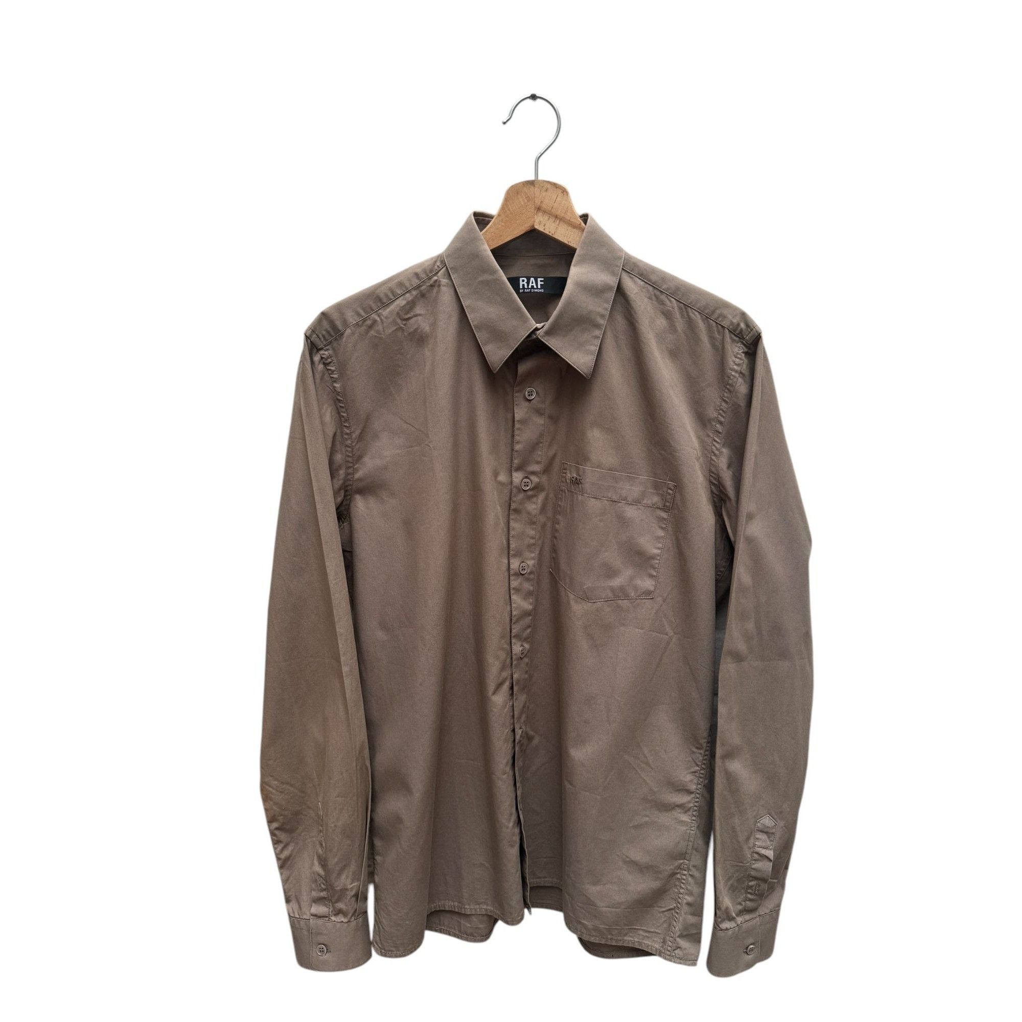 Raf Simons Beige/Kaki Button-Up Shirt Size US L / EU 52-54 / 3 - 1 Thumbnail