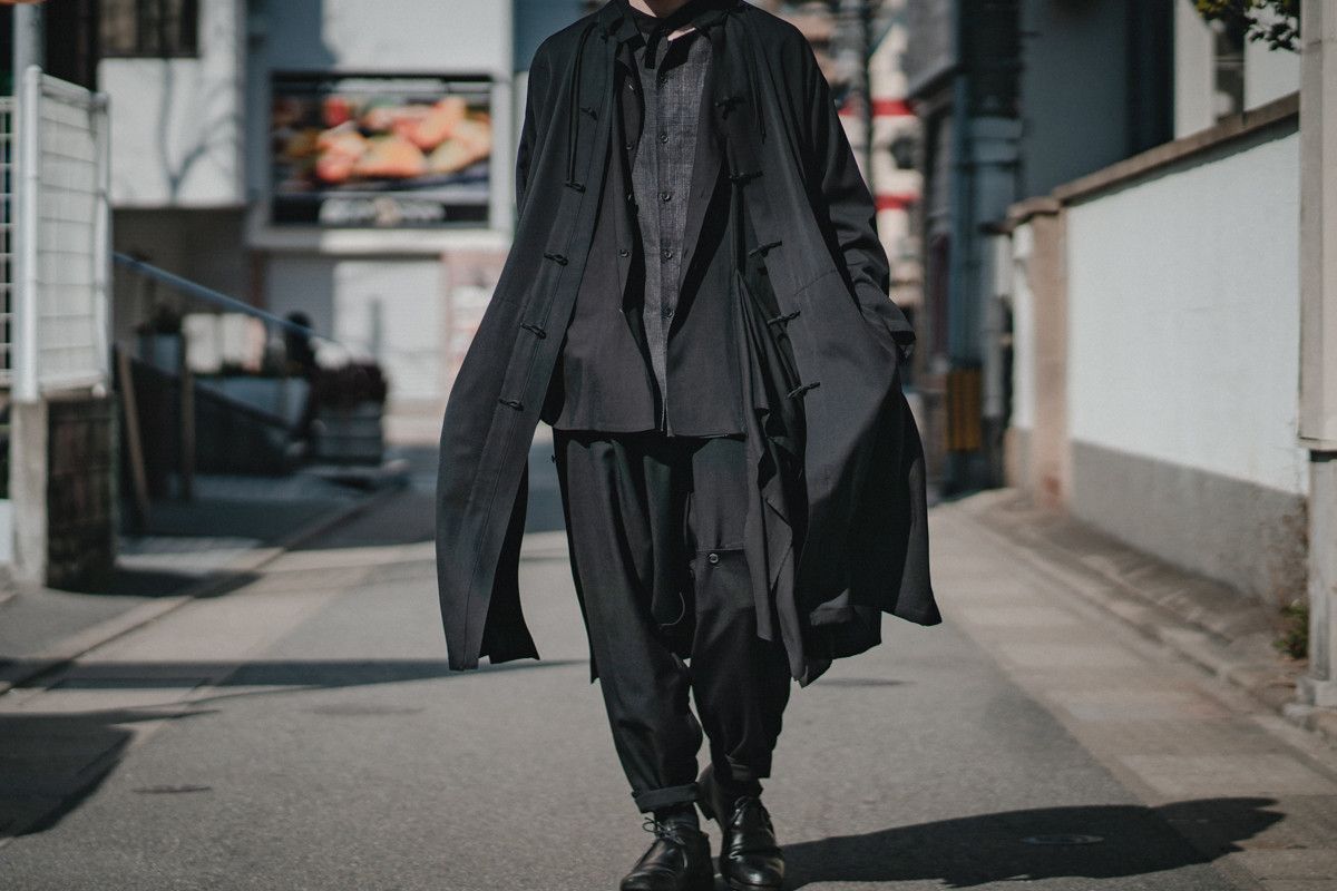 Yohji Yamamoto Yohji Yamamoto Pour Homme Gabardine Double Gauze China Dress Size US L / EU 52-54 / 3 - 7 Thumbnail