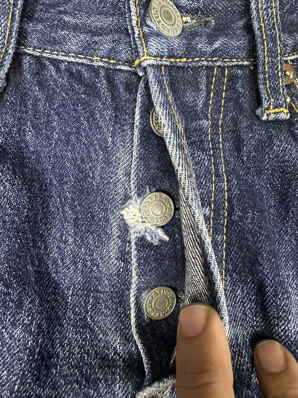 Studio D'Artisan High End Studio D’Artisan Selvedge Japan Denim 29x29 D749 Size US 29 - 14 Thumbnail