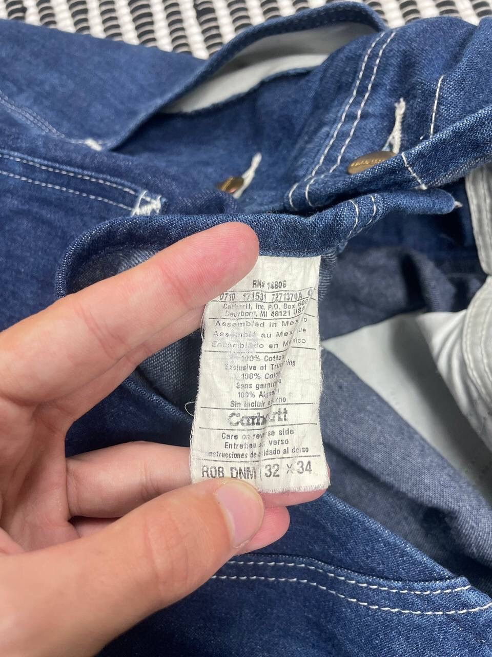 Carhartt × Vintage Vintage Carhartt Workwear Denim Overall Y2K Size US 32 / EU 48 - 5 Thumbnail