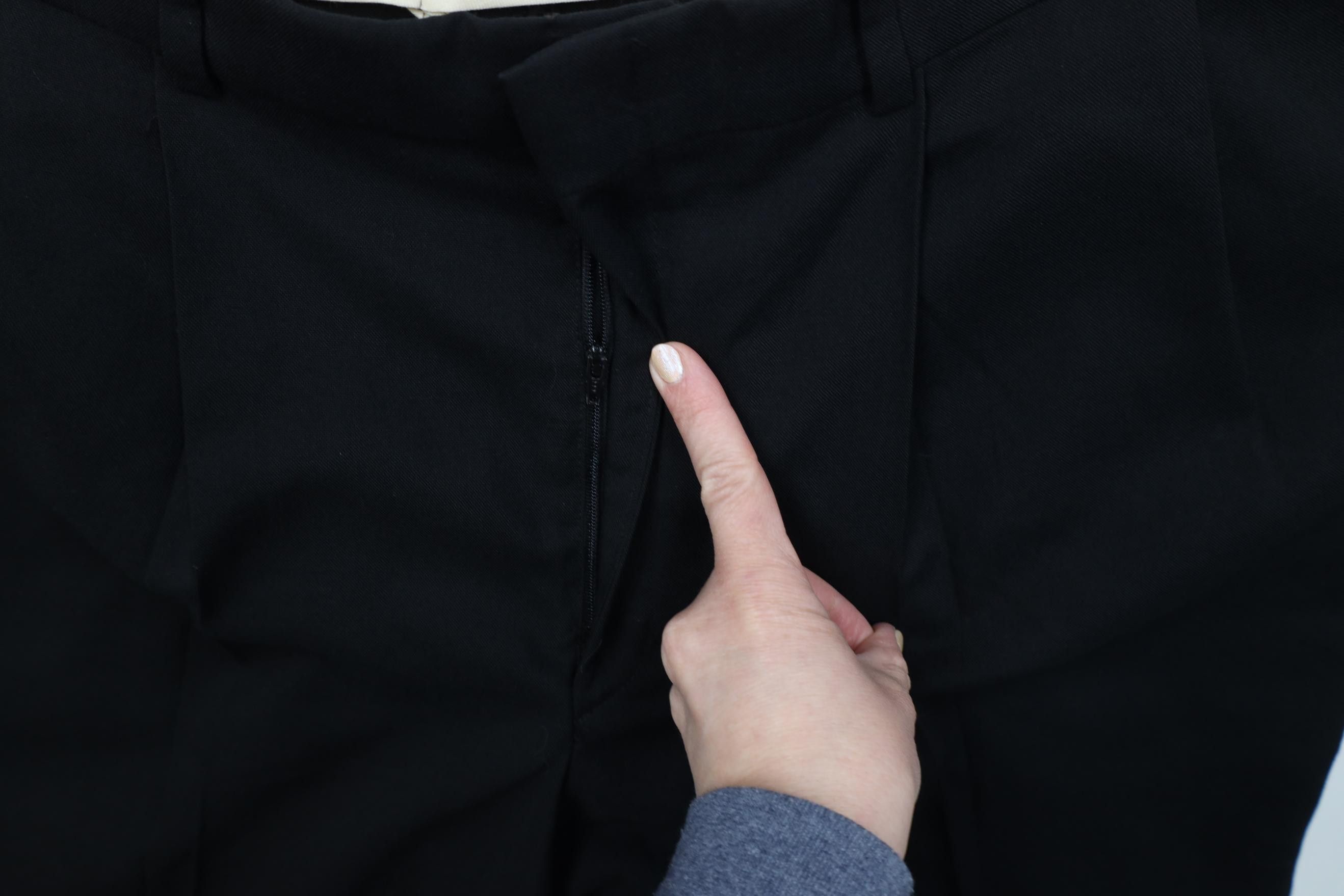 Vintage Vintage 90s Streetwear Wool Wide Leg Chino Pants Black USA Size US 38 / EU 54 - 6 Thumbnail