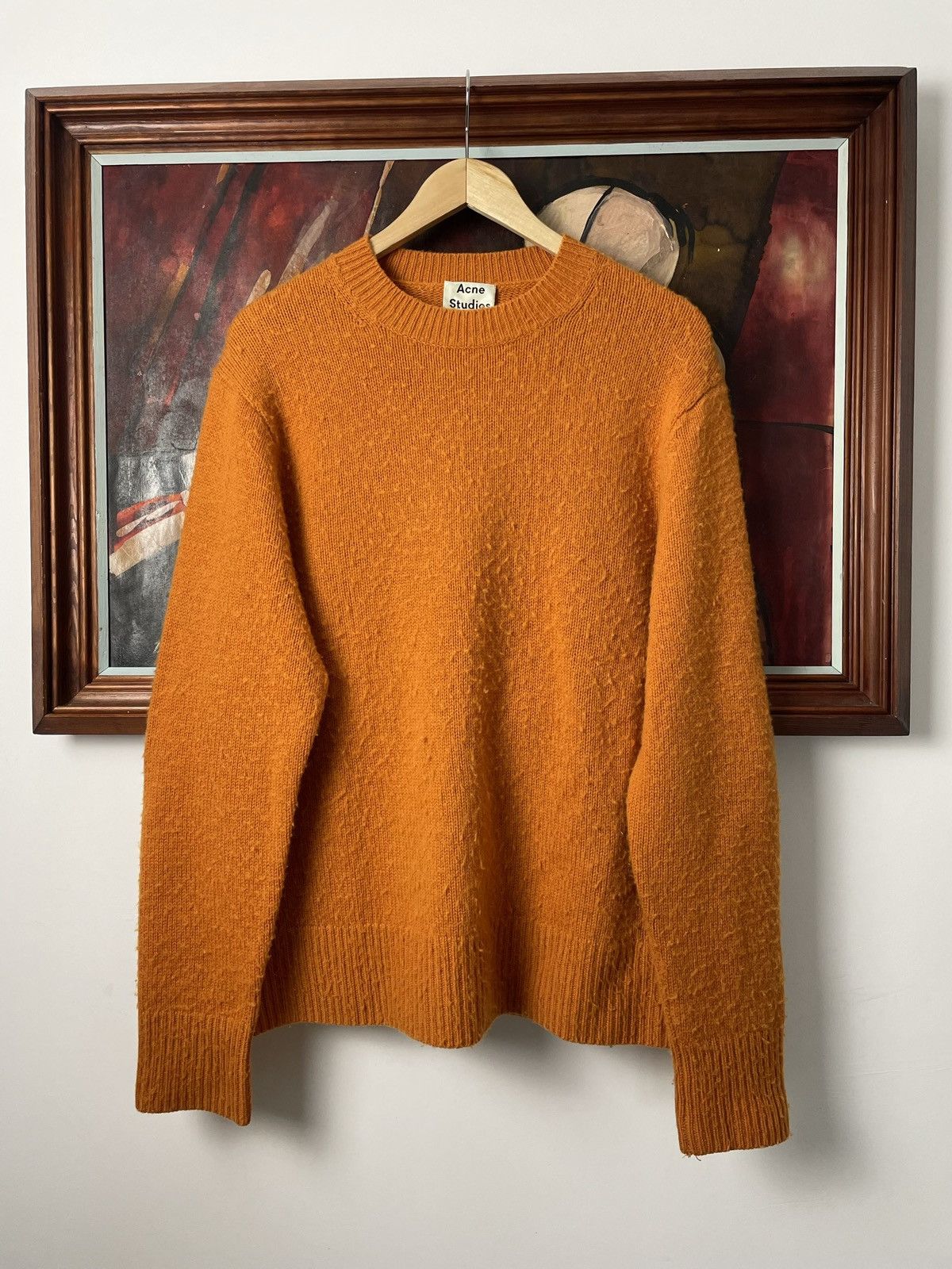 Acne Studios Acne Studios Wool Cashmere Knit Orange Luxury Casual Rare Size US M / EU 48-50 / 2 - 1 Thumbnail
