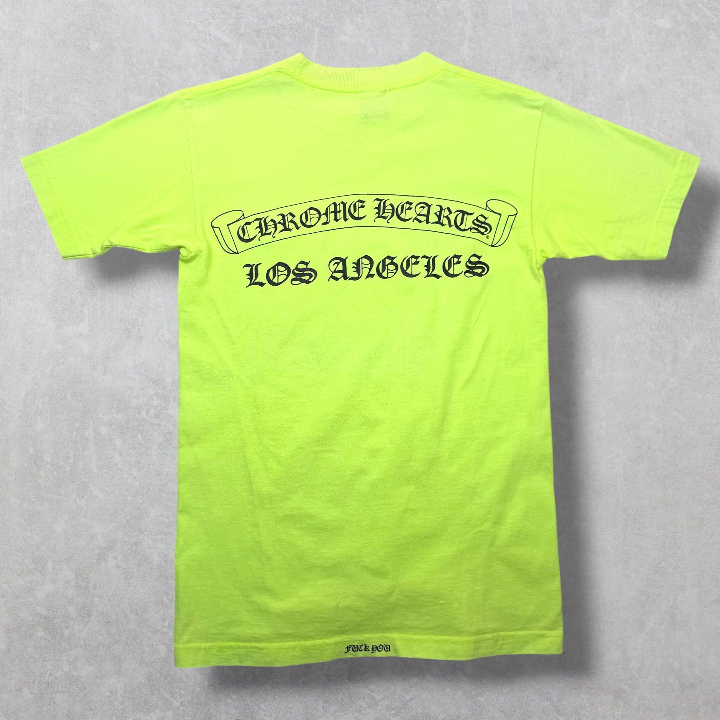 Chrome Hearts Vintage Chrome Hearts LA Scroll Logo Neon Tee S Size US S / EU 44-46 / 1 - 1 Thumbnail