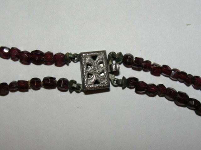 Designer Victorian Rose Cut Bohemian Red Garnet Bead Necklace Size ONE SIZE - 4 Thumbnail
