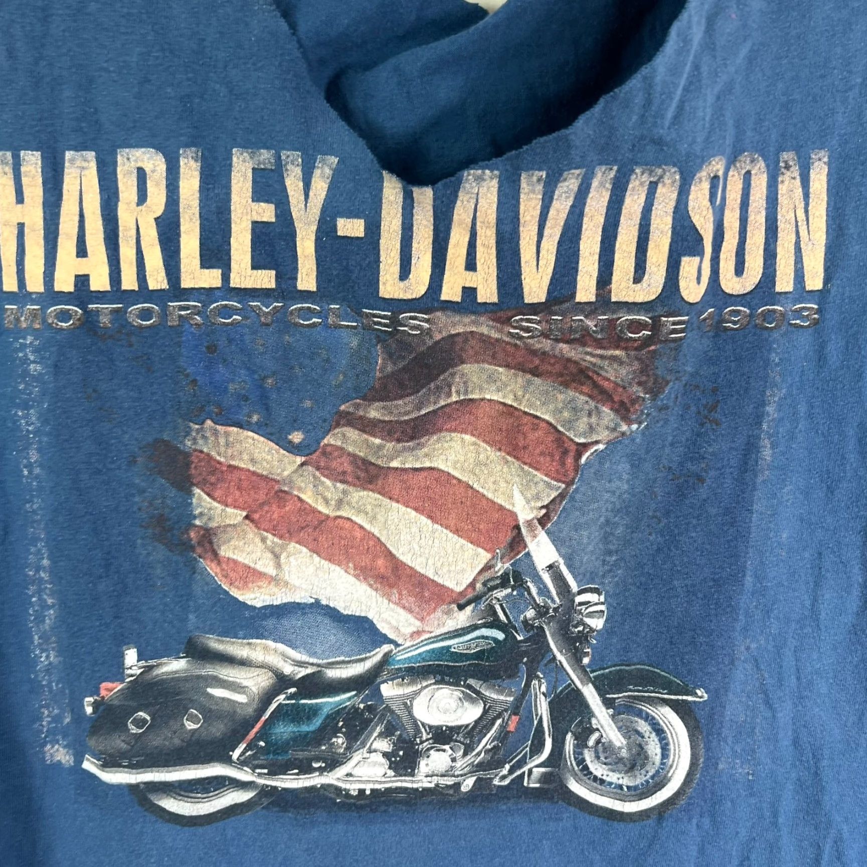 Harley Davidson Harley-Davidson T-Shirt Harley-Davidson Jim's St Petersburg FL Cut Tank Top Blue Mens L Round Neck Sleeveless Graphic Print Vintage USA Size US L / EU 52-54 / 3 - 2 Thumbnail