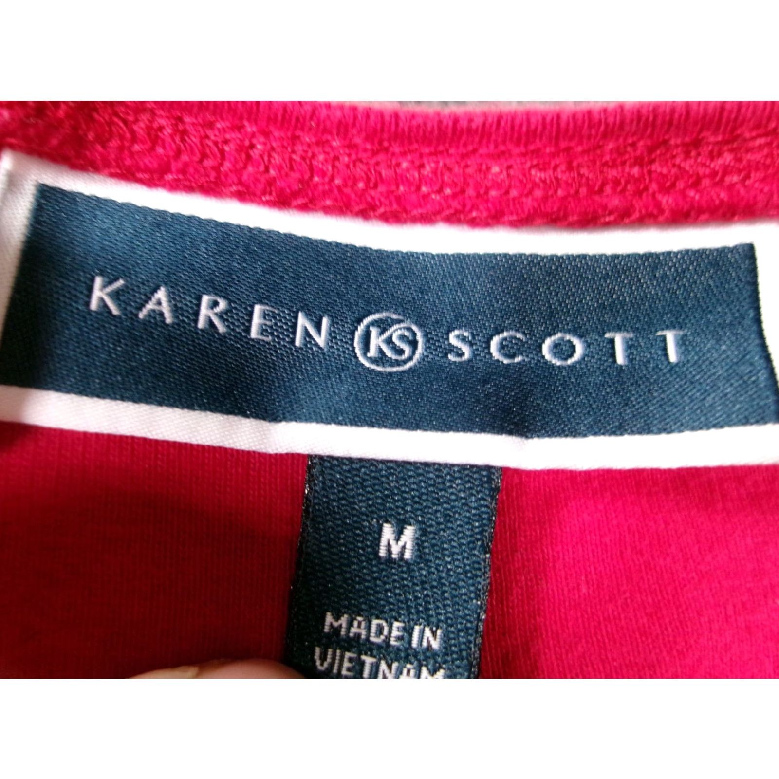 Vintage Karen Scott Shirt Womens M Red Christmas Bicycle Sequin Embellished Long Sleeve Size M / US 6-8 / IT 42-44 - 6 Thumbnail