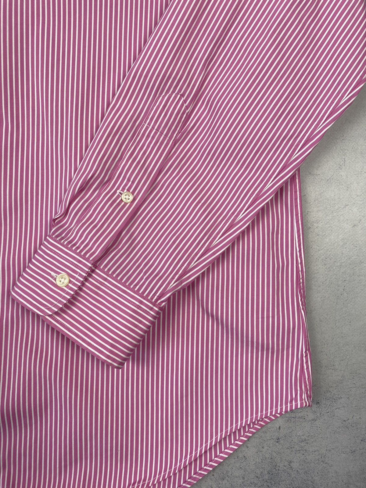 Polo Ralph Lauren Polo Ralph Lauren Striped Pink Button Up Shirt Long Sleeve Size US XL / EU 56 / 4 - 4 Thumbnail