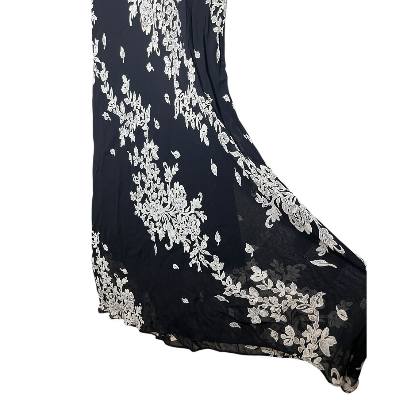 Other Paradise Plus Y2K 90s Black Floral Print Midi Dress Size 3X Size 3XL / US 20-22 - 5 Thumbnail