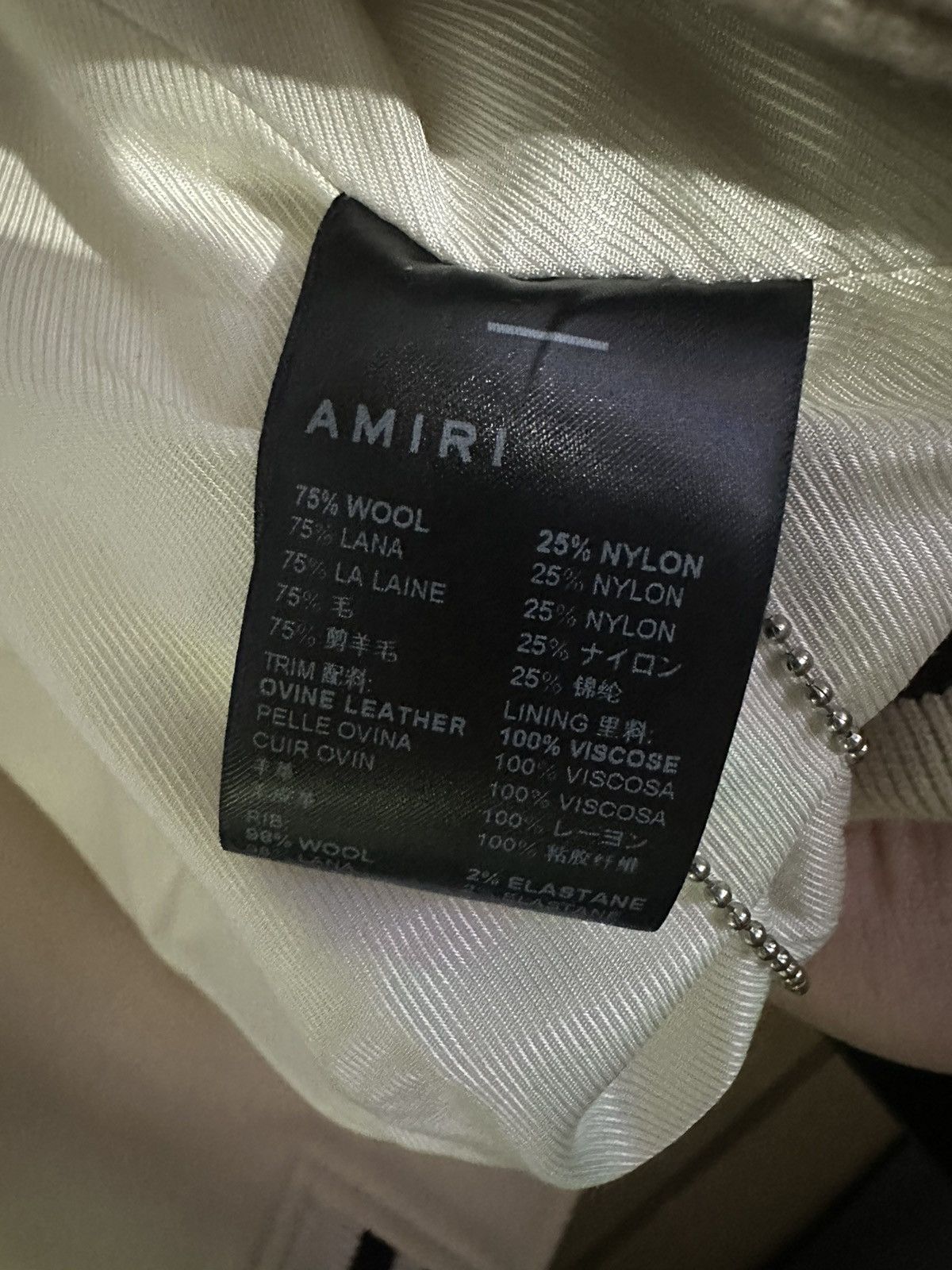 Amiri AMIRI Wool varsity jacket size 50 Size US M / EU 48-50 / 2 - 2 Thumbnail
