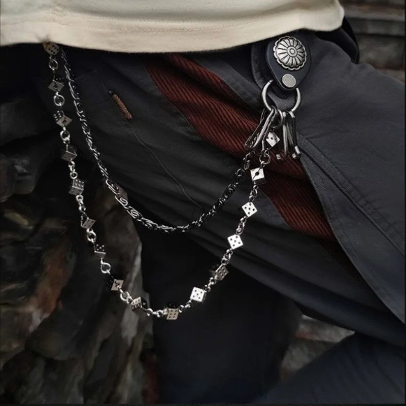 Japanese Brand × Vintage 2025 Vintage Long Rock Trousers Chain Size ONE SIZE - 1 Thumbnail