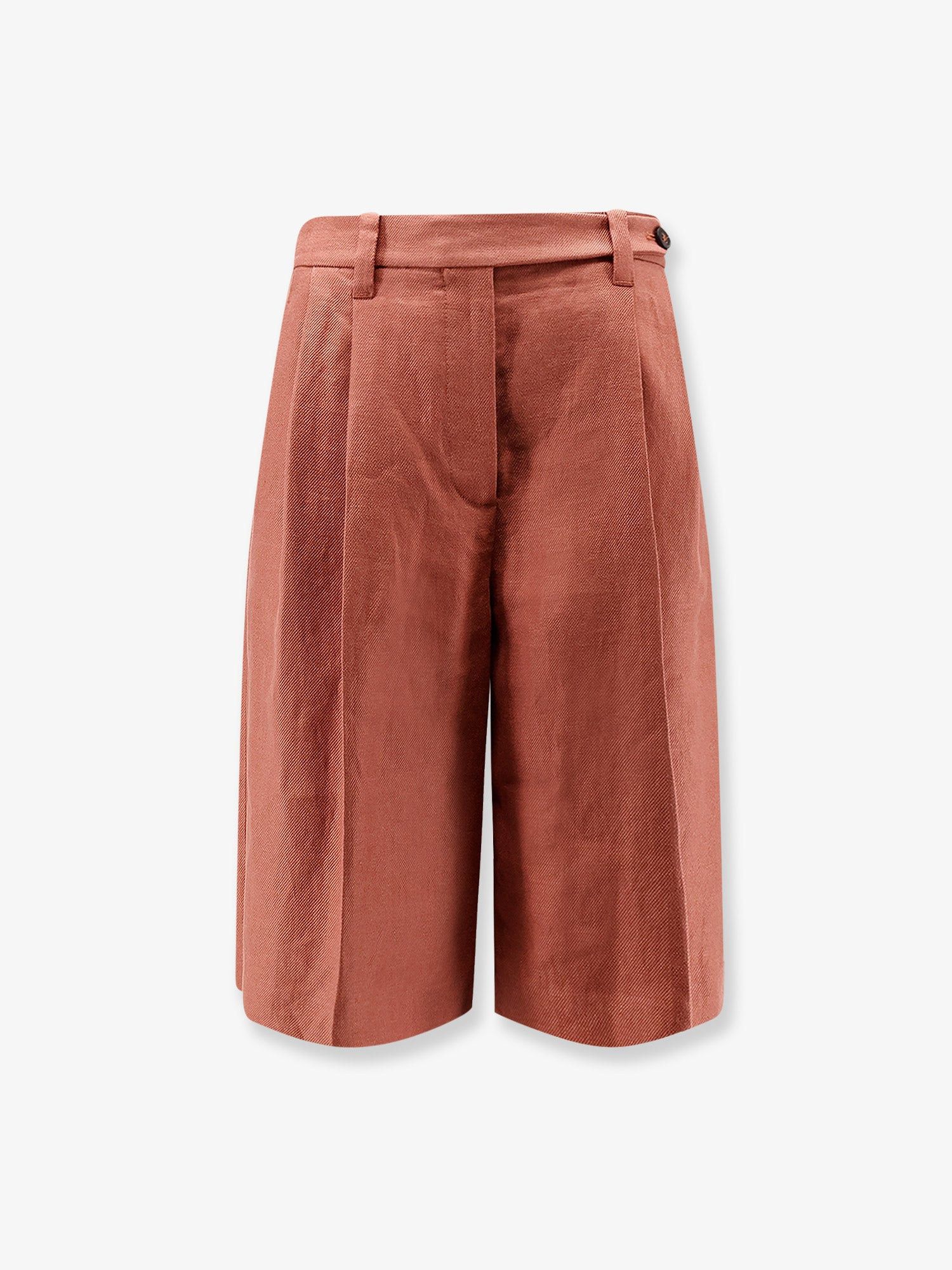 Brunello Cucinelli Brunello Cucinelli Linen shorts with Monili detail Tag Size IT 40 Women - USA Tariffs Included Size 27" / US 4 / IT 40 - 1 Thumbnail