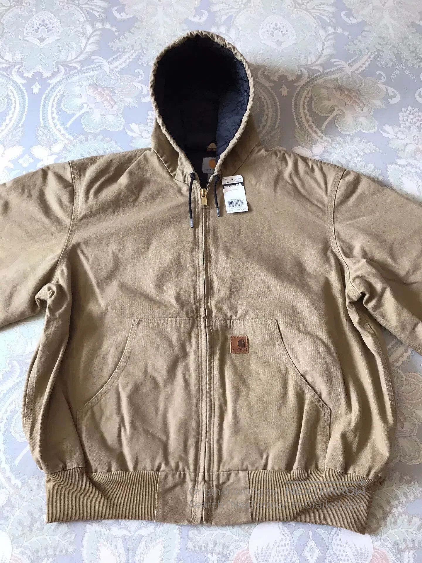 Carhartt Carhartt J280 Washed Canvas Hooded Jacket. Size US XL / EU 56 / 4 - 4 Thumbnail