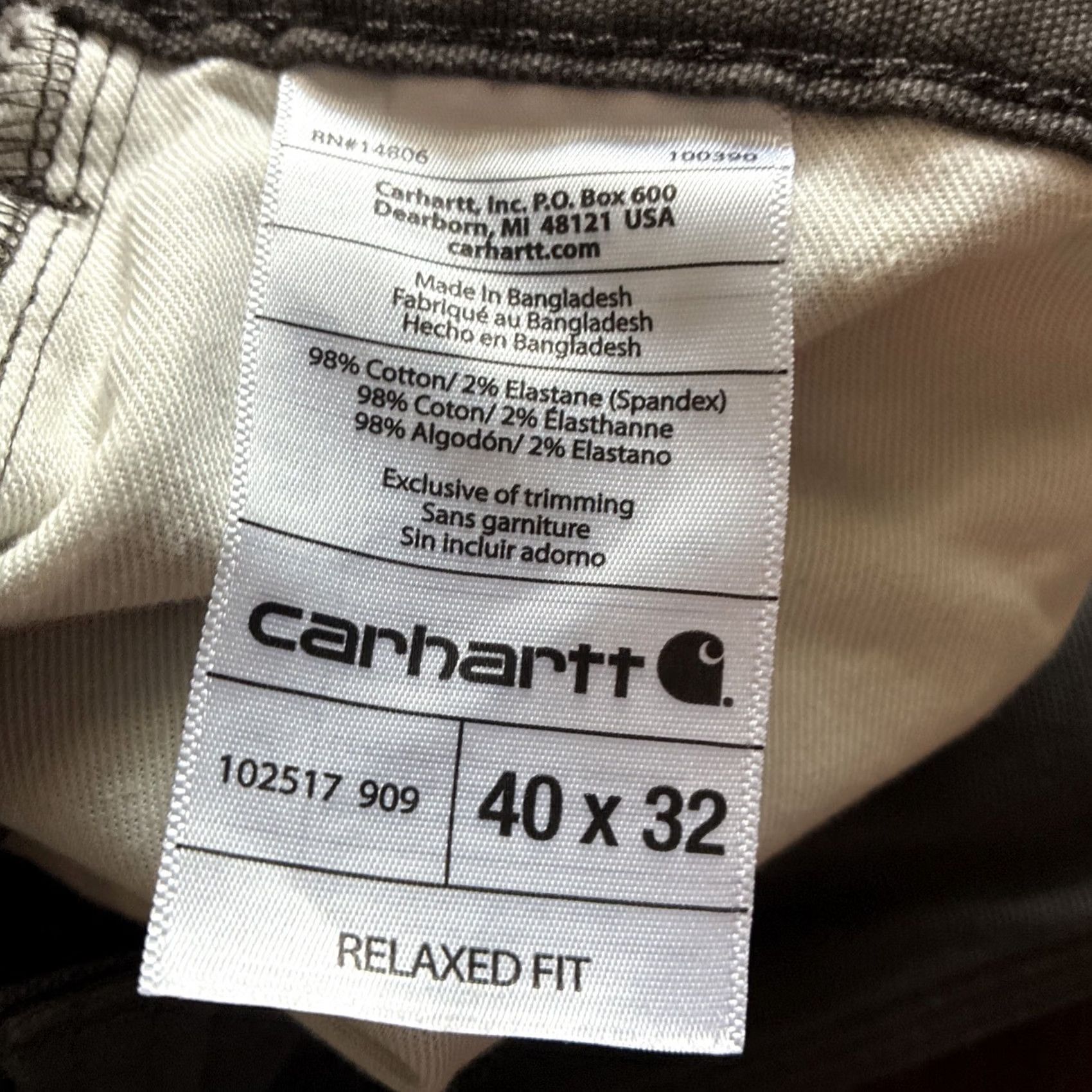 Carhartt Carhartt Pants Mens 40x32 Brown Rugged Flex Relaxed Fit Straight Canvas Work NWT Size US 40 / EU 56 - 5 Thumbnail