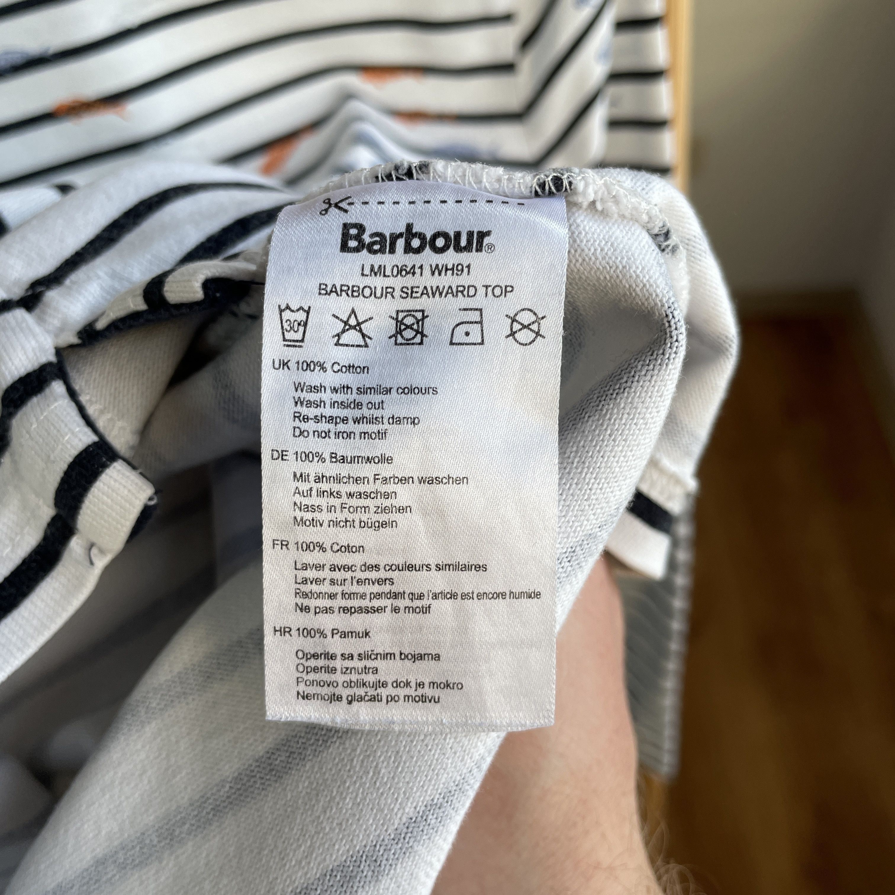 Barbour Barbour Womens Seaward Pullover Size UK 12/ EUR 38/ US 8 Size M / US 6-8 / IT 42-44 - 7 Thumbnail