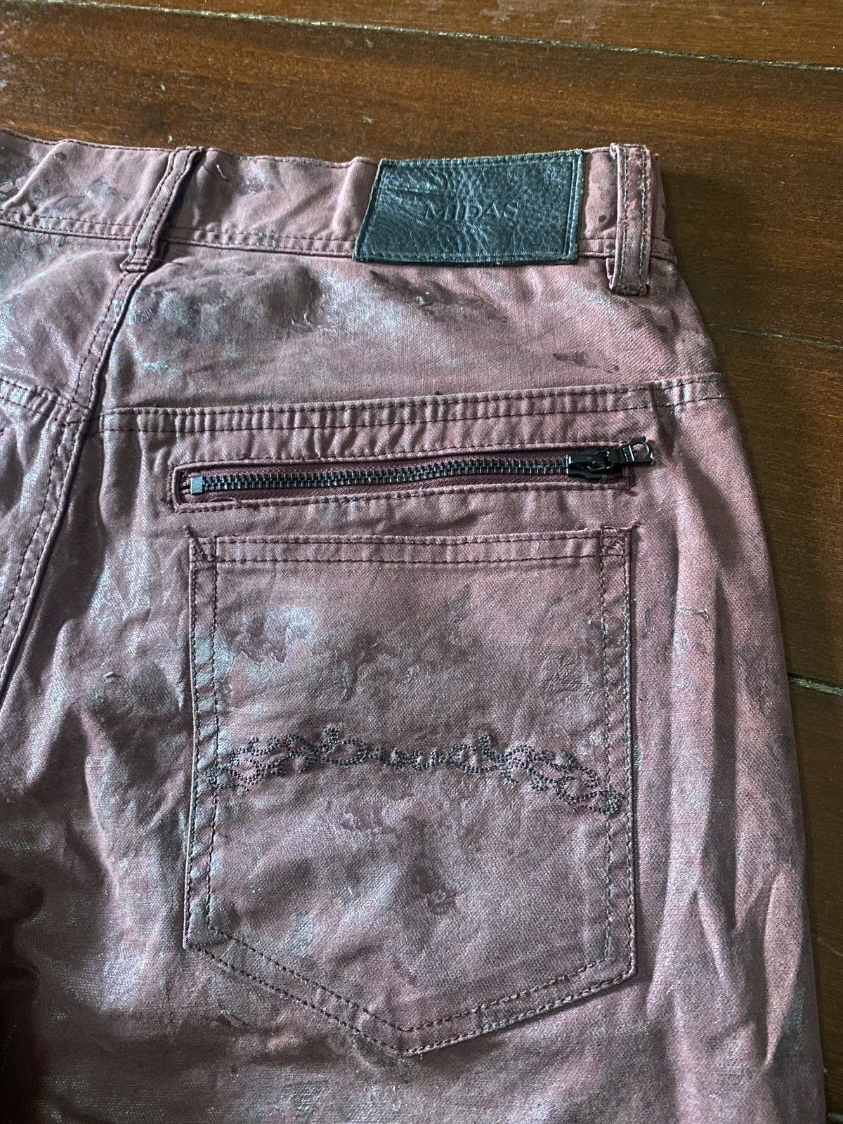 パンツ MIDAS WAX DENIM PANTS FLU GLUE BOOT CUT Japanese Brand MIDAS WAX DENIM PANTS FLU GLUE BOOT CUT | Grailed
