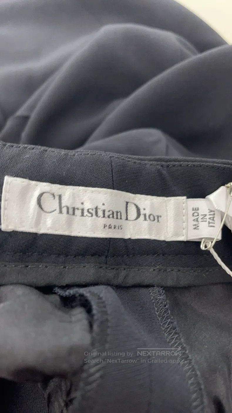 Dior Dior Black mulberry silk casual suit pants Size 42" / US 20 - 3 Thumbnail