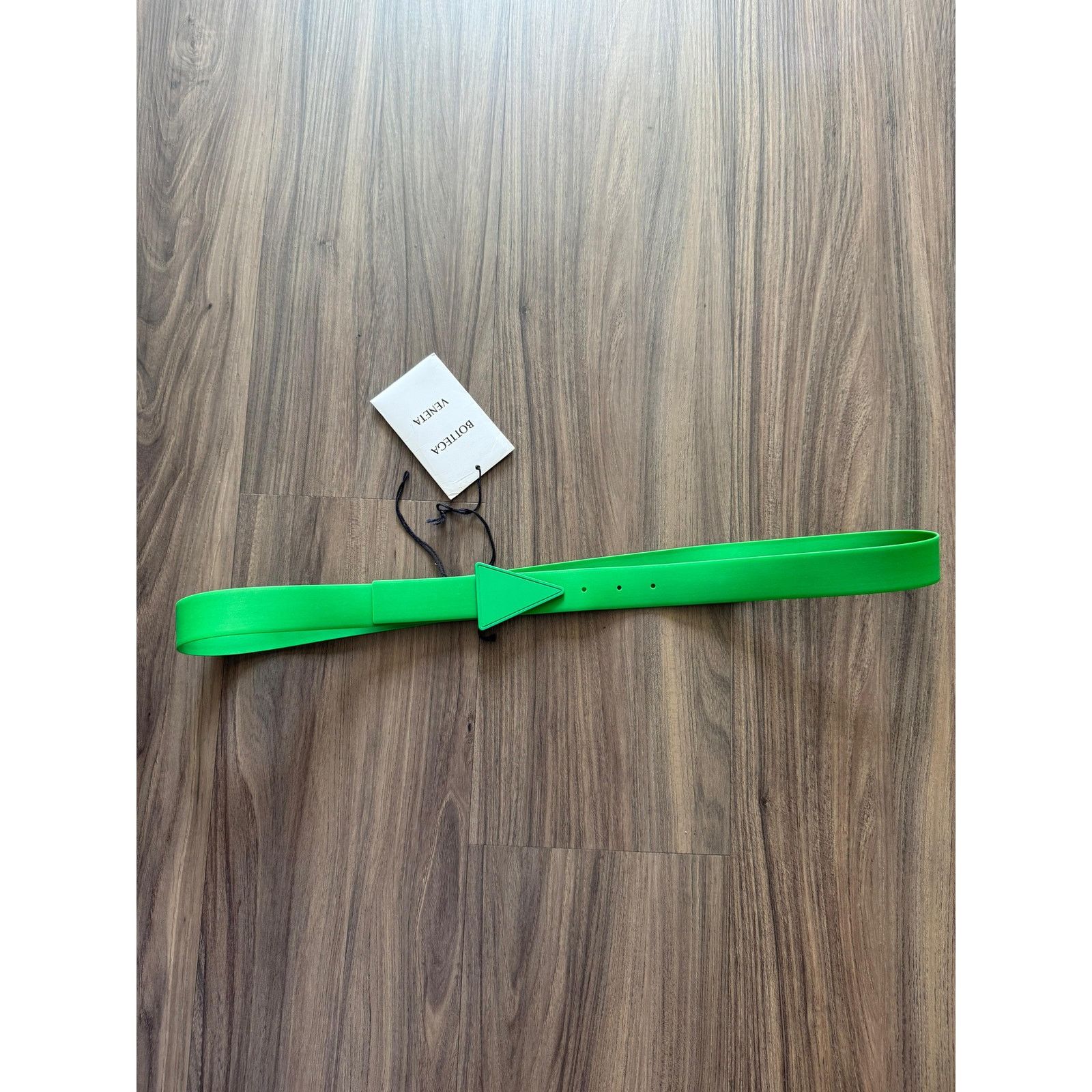 Bottega Veneta Bottega Veneta Rubber Belt Neon Green NWT Size ONE SIZE - 1 Thumbnail