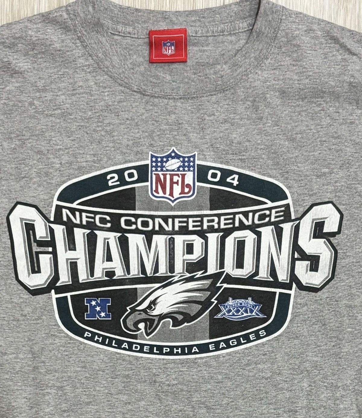 NFL Vintage Philadelphia Eagles 2004 NFC Champions Tee Size US XL / EU 56 / 4 - 3 Thumbnail