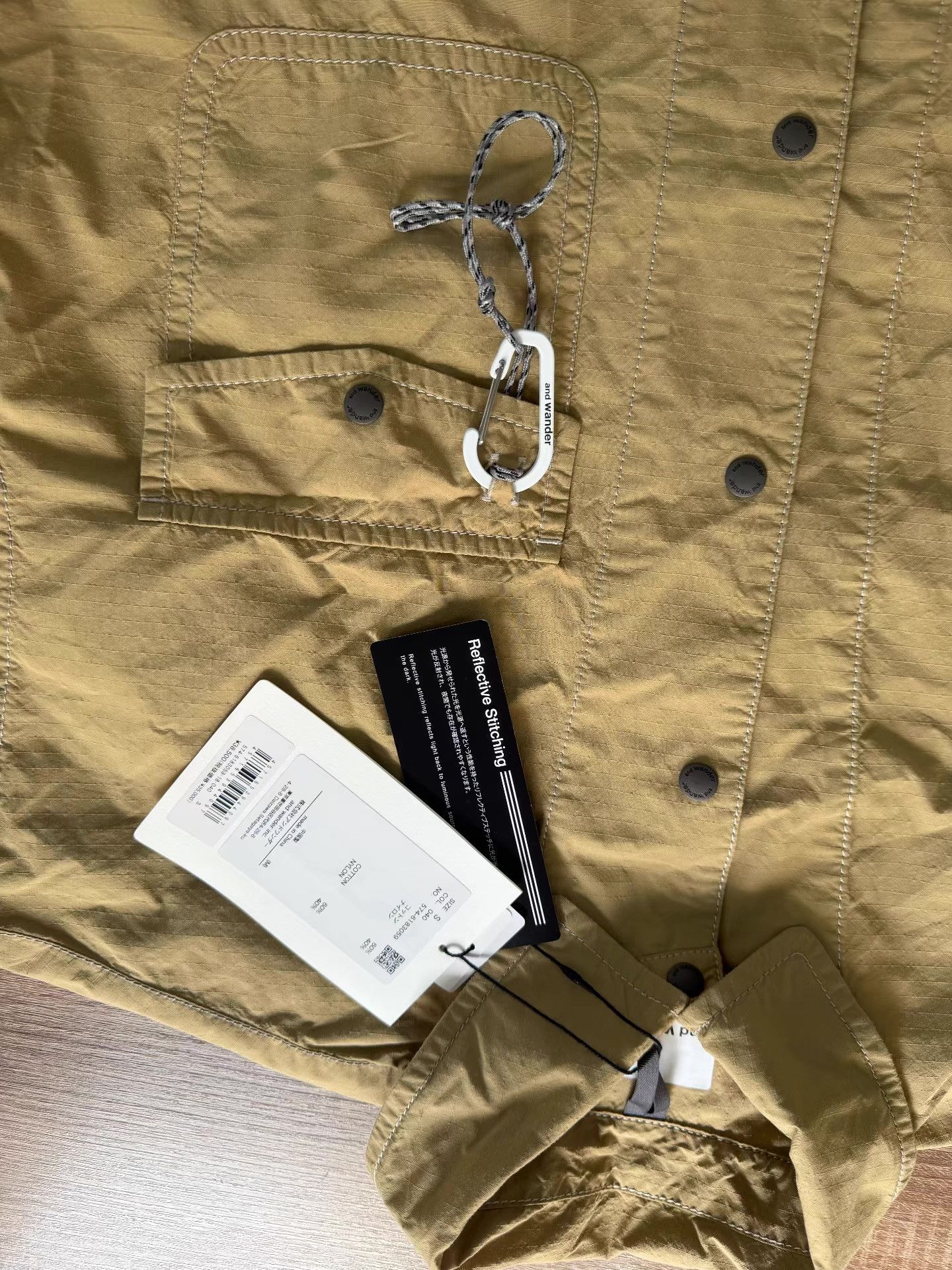 And Wander 2026SS CORDURA Cotton Rip Shirt Jacket Ｑ22 Size US S / EU 44-46 / 1 - 5 Thumbnail