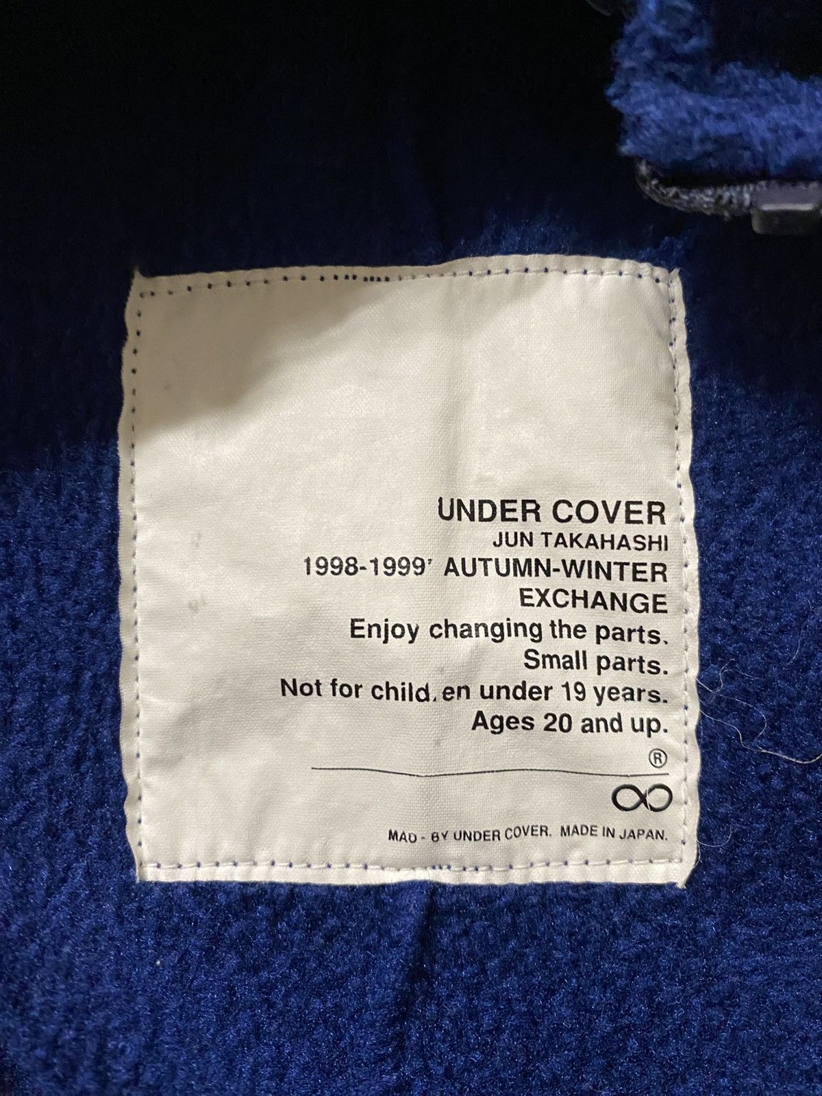Undercover Undercover - AW98 Exchange Small Parts Fleece Jacket Size US M / EU 48-50 / 2 - 7 Thumbnail