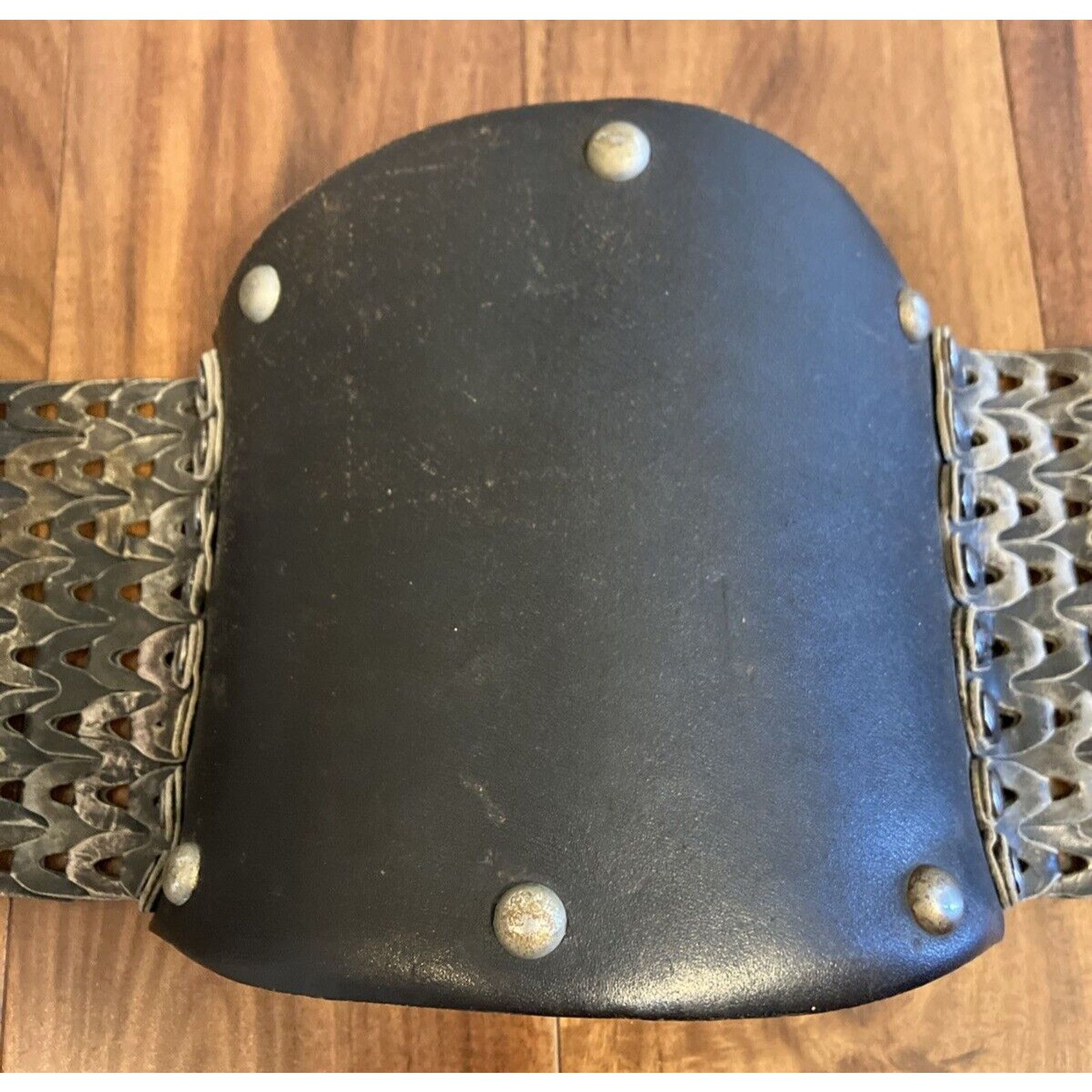 Other Vtg 1950s UNITED AIRLINES Leather Kidney Black Belt Aviator Size ONE SIZE - 4 Thumbnail