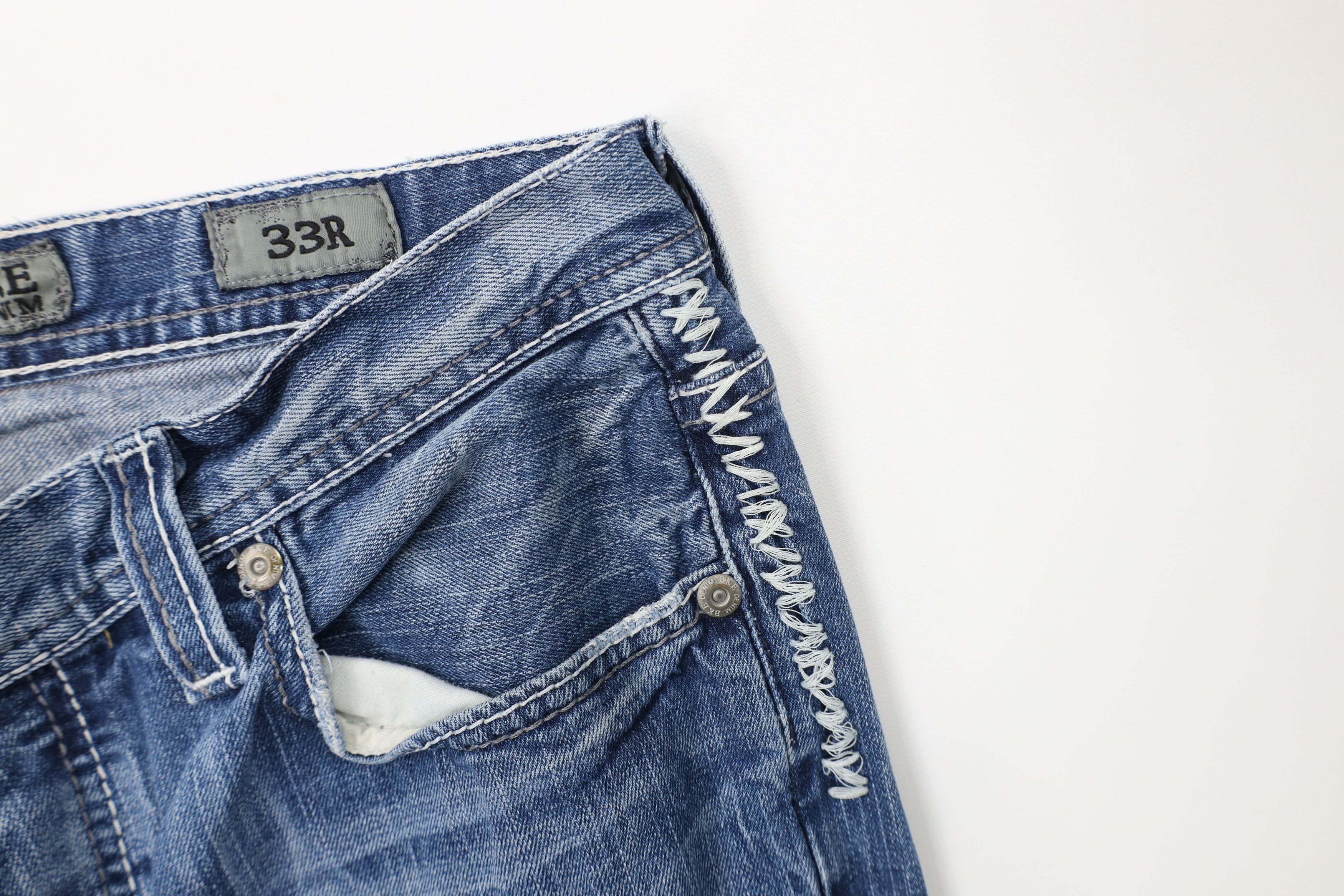 Vintage Buckle BKE Stitch Stretch Tyler Straight Leg Denim Jeans Size US 33 - 9 Thumbnail