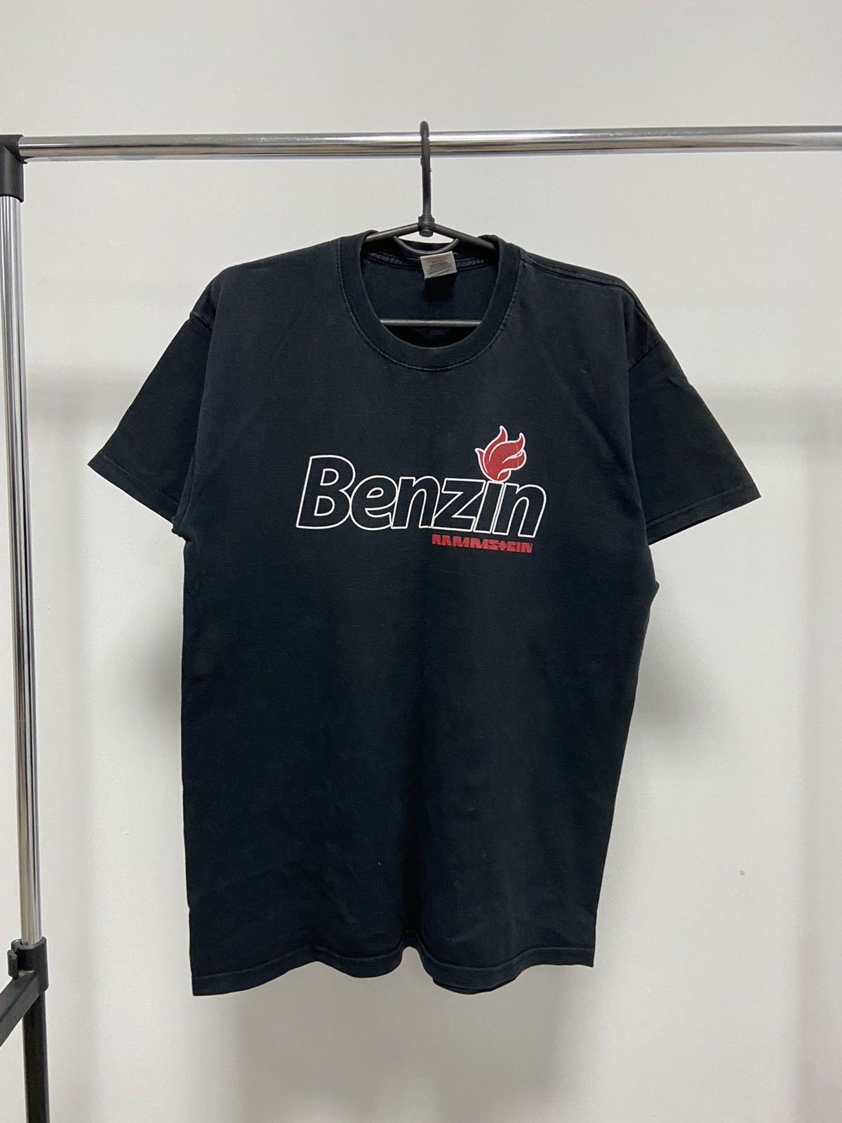 Band Tees × Vintage Rammstein Benzin Vintage Big Logo T Shirt Rock Band Skate Size US M / EU 48-50 / 2 - 1 Thumbnail