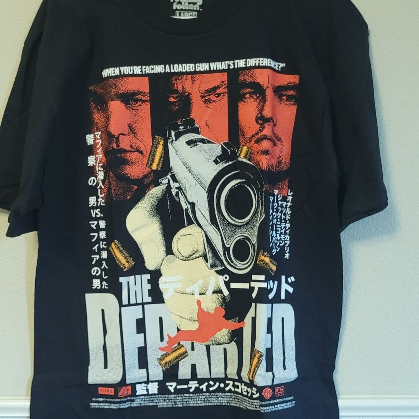 Rucking Fotten Rucking Fotten The Departed Japanese Poster T-Shirt Large Size US L / EU 52-54 / 3 - 1 Thumbnail