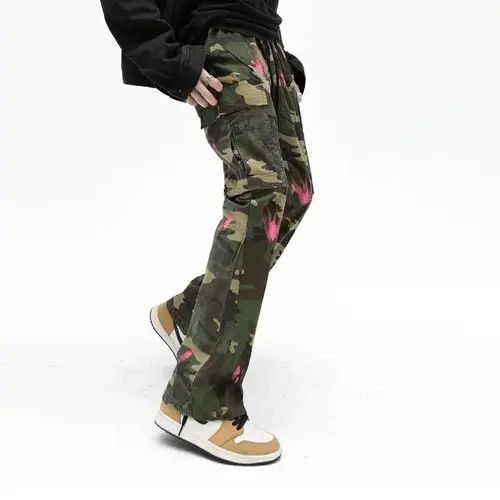 Individualized Shirts Camouflage Baggy Cargo Flare Pants Size US 32 / EU 48 - 4 Thumbnail